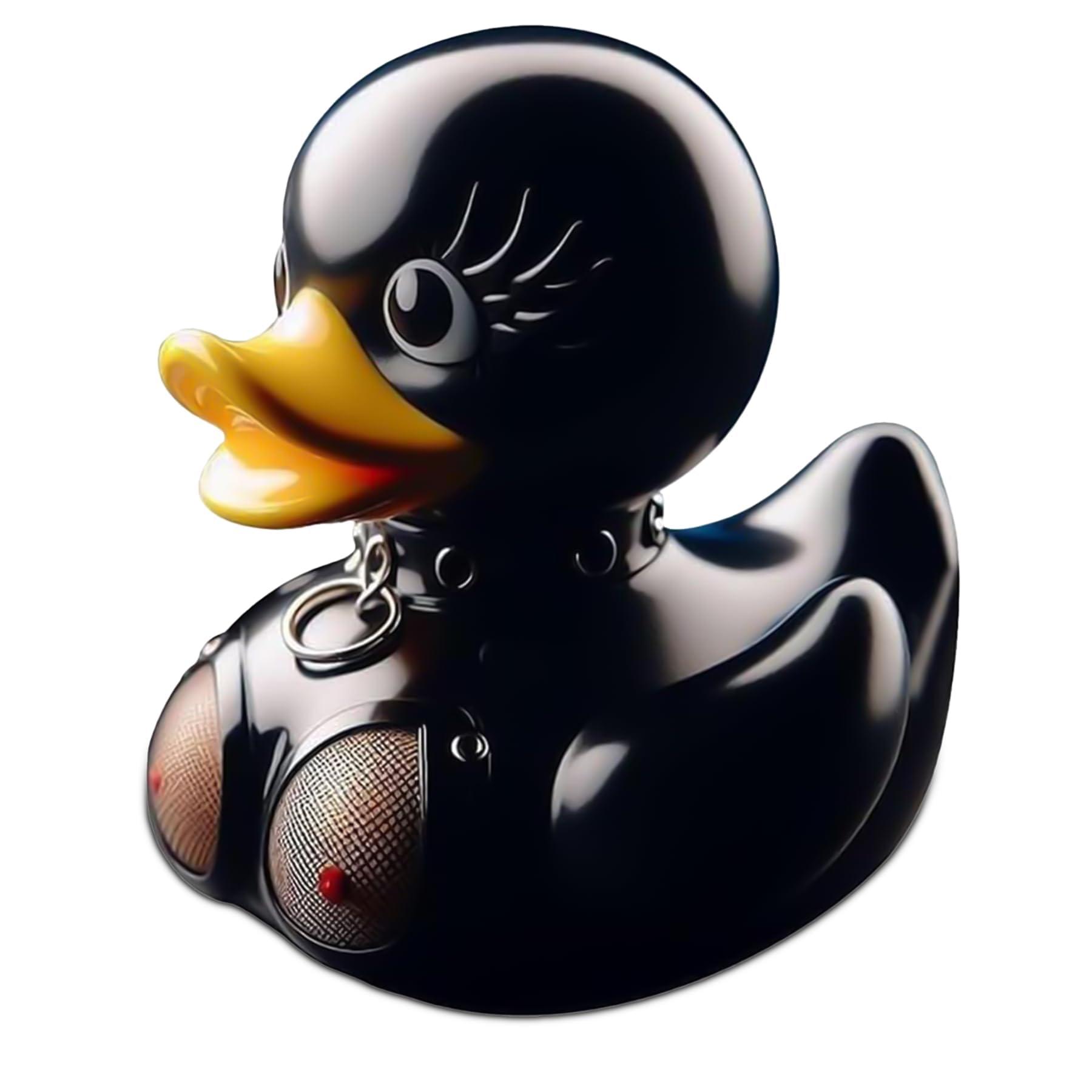 donciety donciety Unique Rubber Duck, Gothic Duck Satanic Duck, Gothic Cyberpunk Resin Punk Ducks, Dancing Duck, Goth Girl Duck, Satanic Duck Gothic Gifts Home Decor New Year\'s Gift (Dancer Duck)