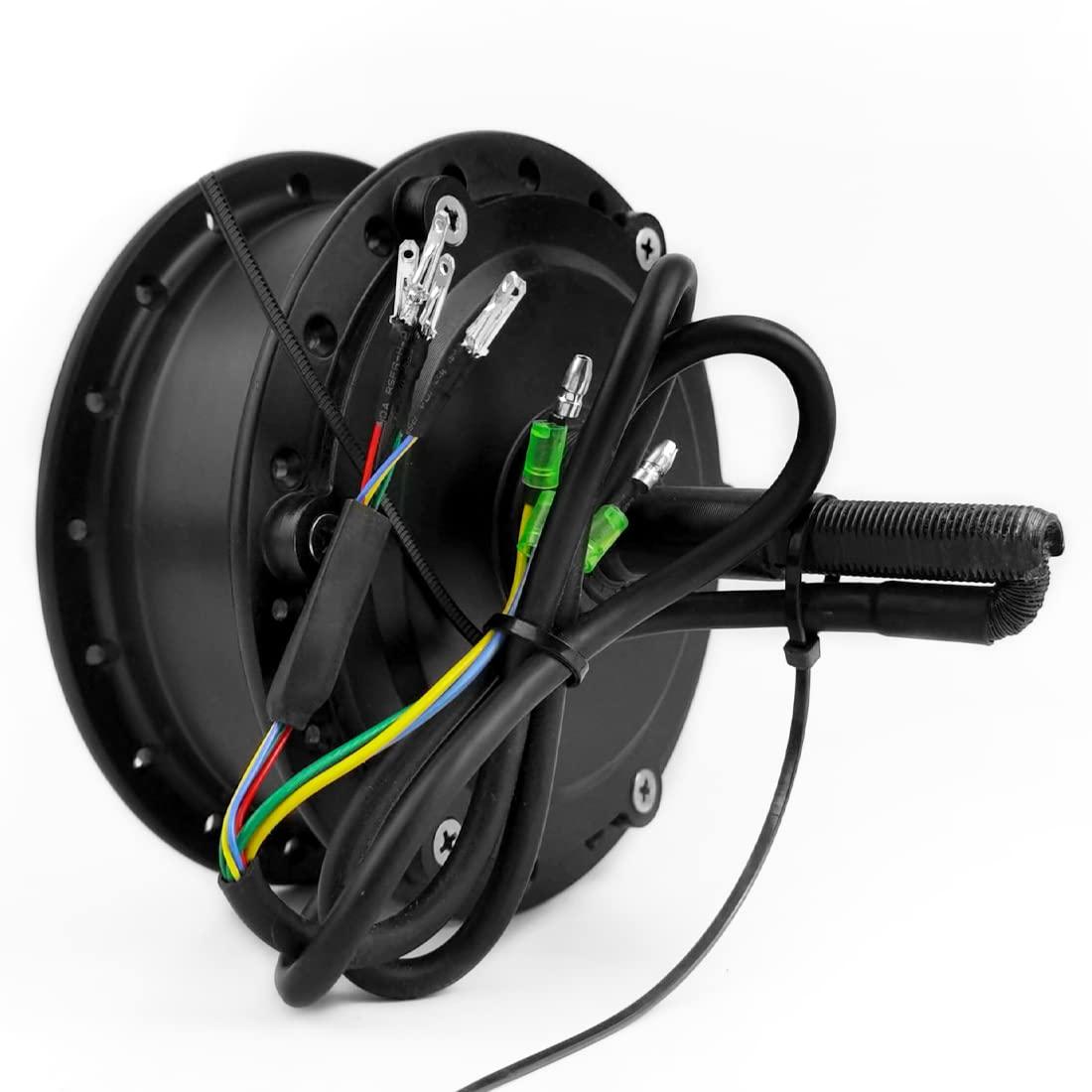 L-faster 24V/36V 250W Electric Bike Brushless Motor Kit Electric Bicycle Conversion Kit Youe Rear Hub Motor Fit Disc Brake and Speed Gear (48V)