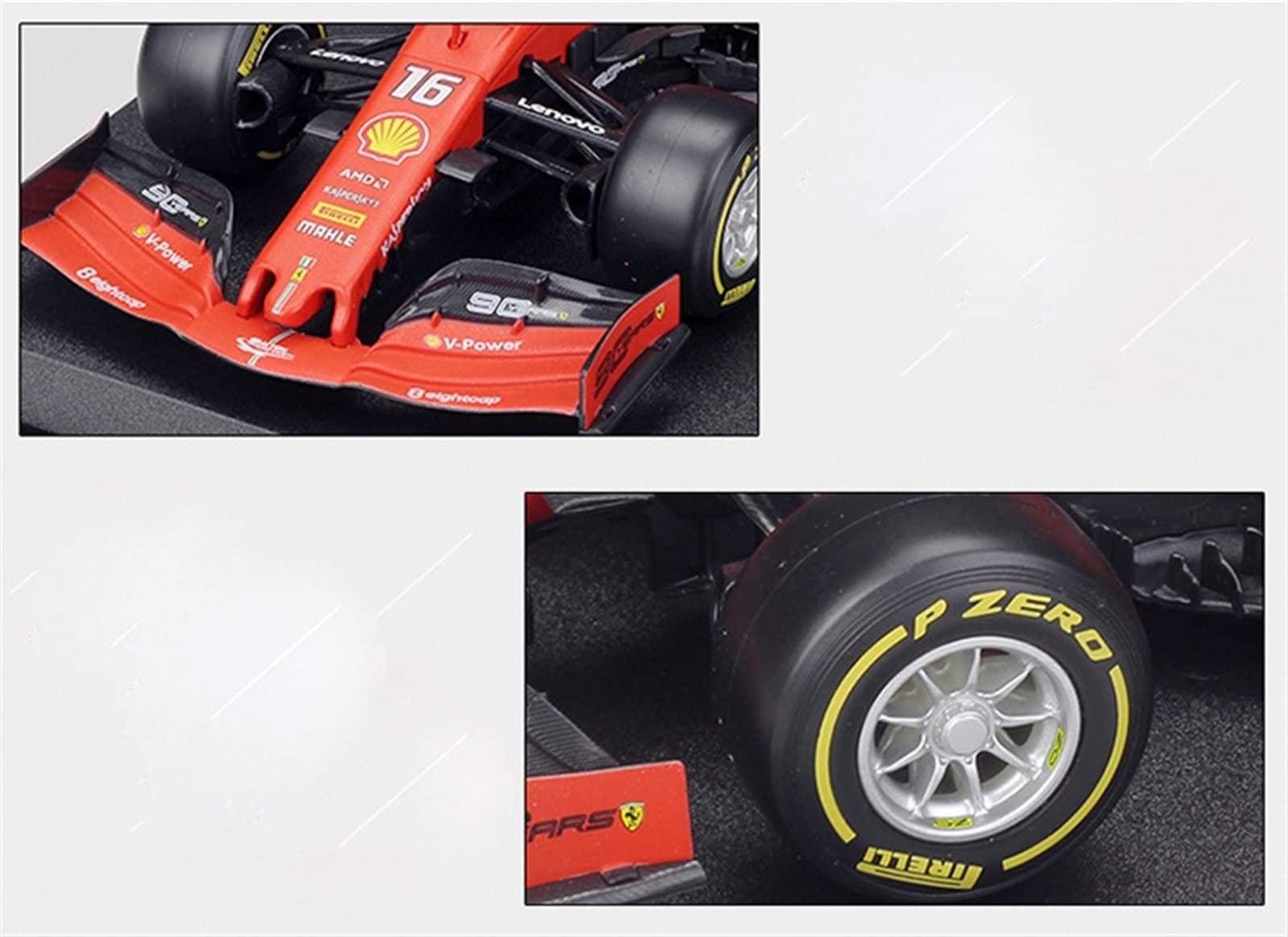 SWITC SWITC Treasureable Alloy Vehicle Model for 2019 Metal Ferrari F1 Car Formula One SF71H/90 Alloy Toy Car 1 18 Festive Deluxe Gift (Color : G)