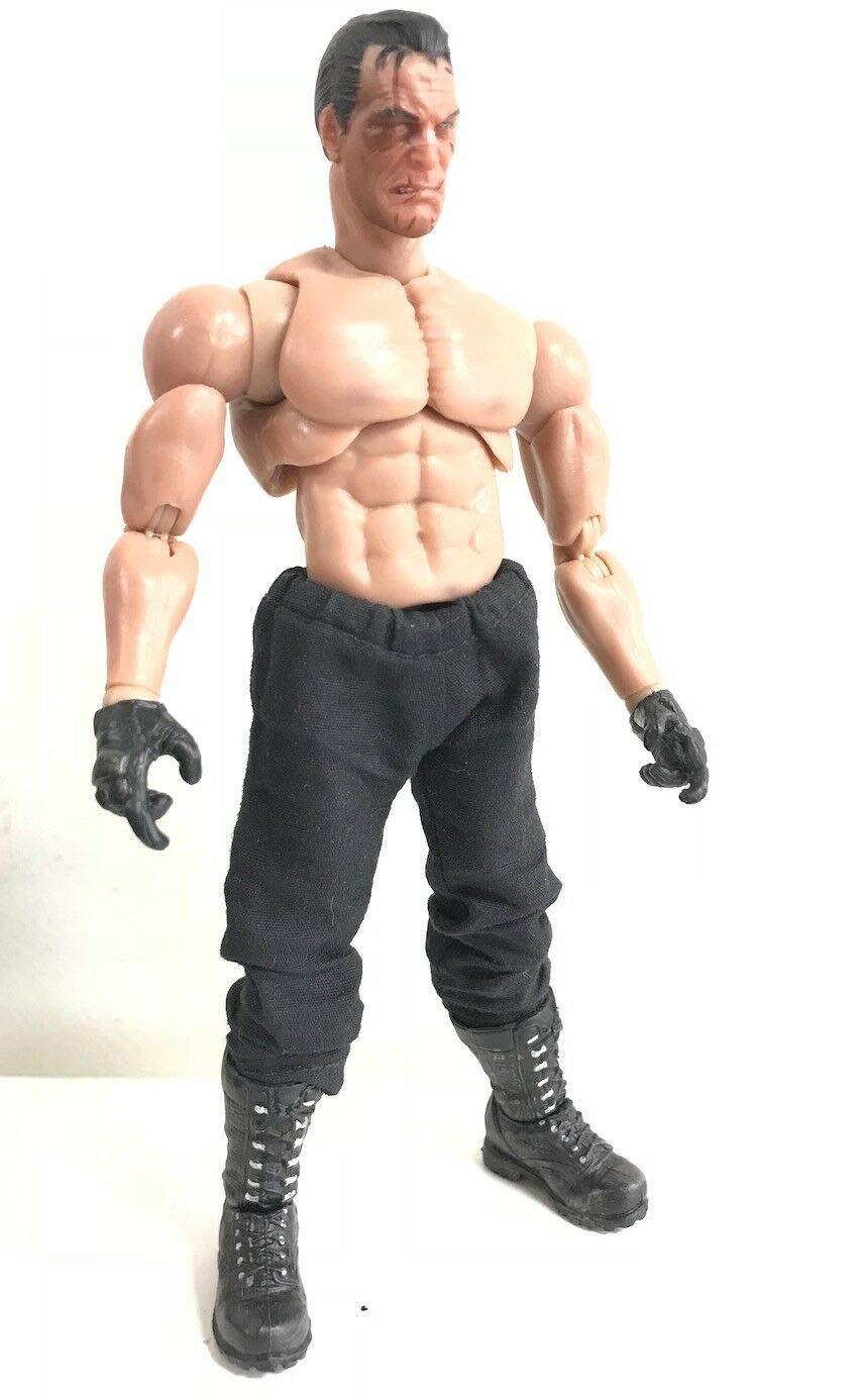 FIGLot FIGLot 1/12 Scale Miniature Custom Handmade Black Khaki Pants for Mezco One:12 Punisher Marvel Legends Figure