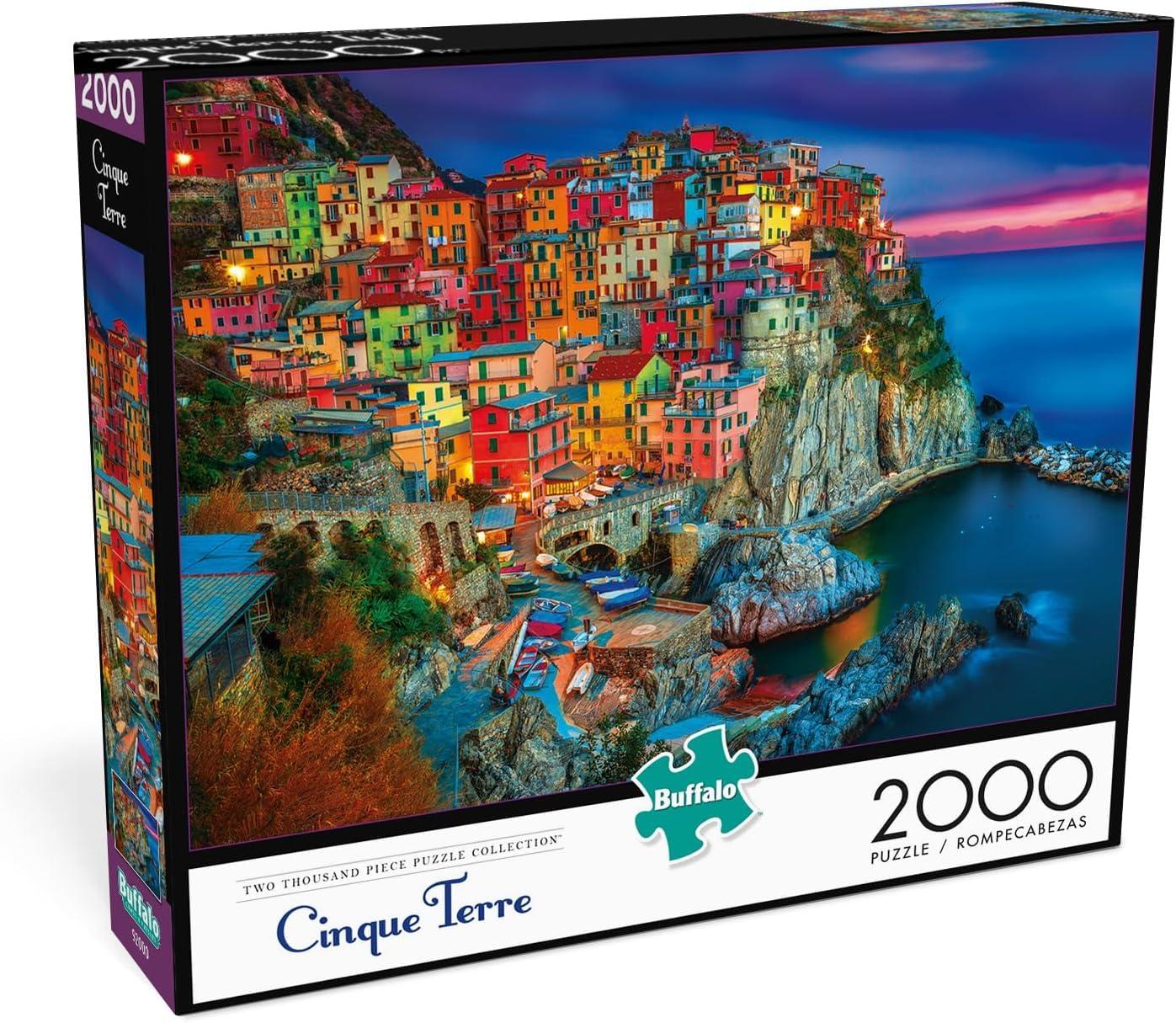 Buffalo Games Buffalo Games - Cinque Terre - 2000 Piece Jigsaw Puzzle, Suitable for 14-15 year olds