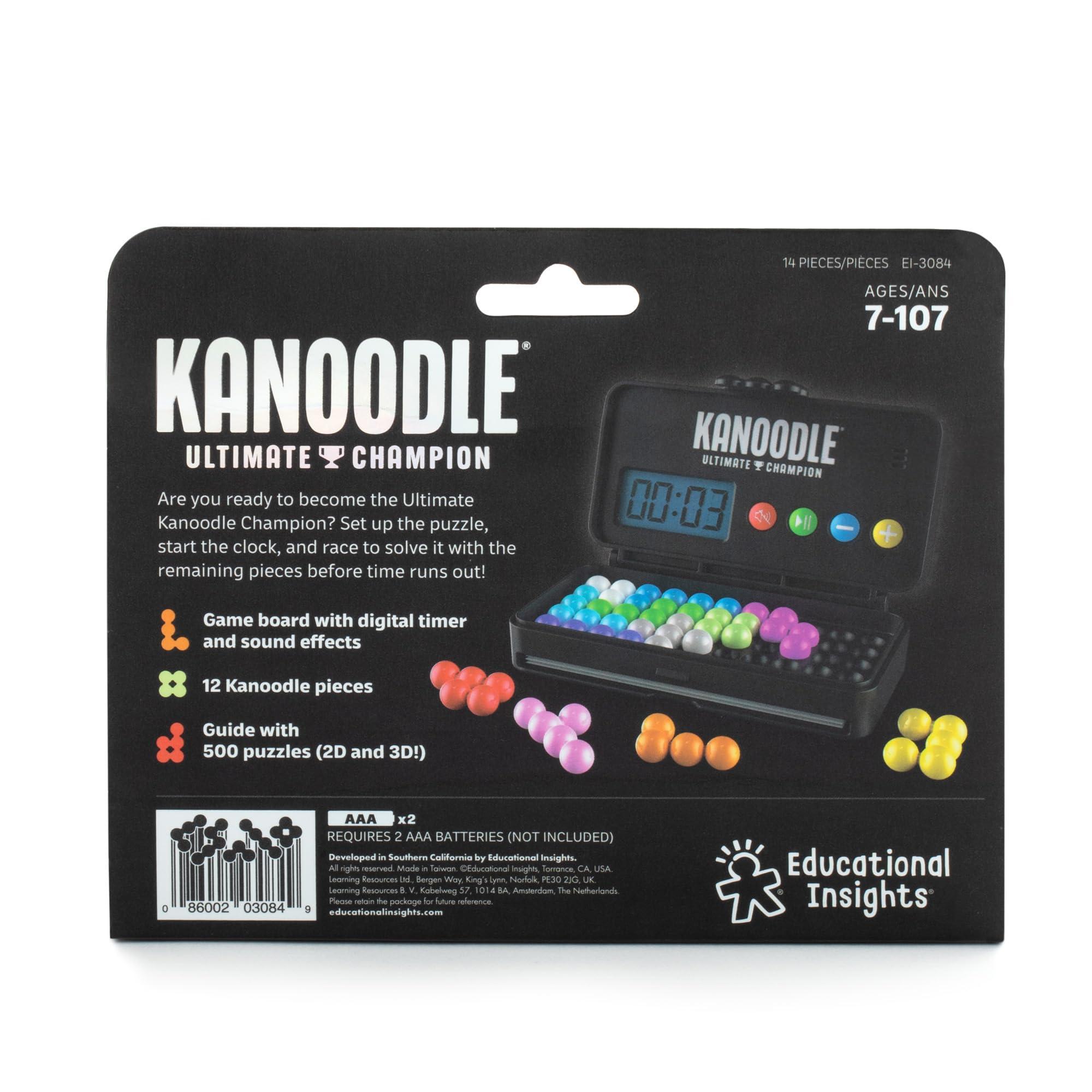 Educational Insights Educational Insights Kanoodle Ultimate Champion 3D - Brain Teaser Puzzle Game, Featuring 500 Challenges, Gift for Ages 7+