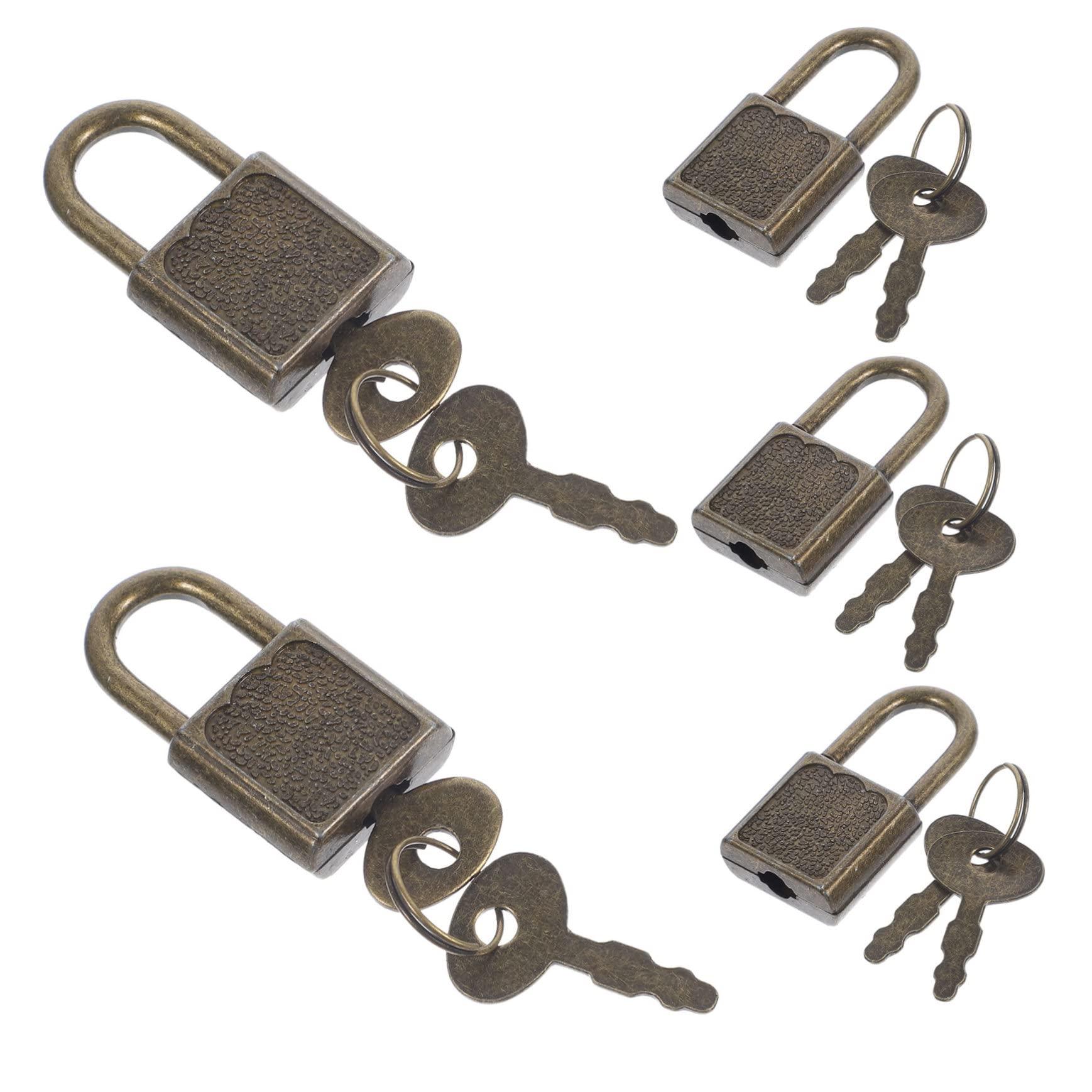 Vaguelly Vaguelly 15 Sets Treasure Chest Lock Padlock with Digital Lock Lockers Key Lock s Locker Lock Combination Lock Padlocks with Keys Combo Lock Bin Kit Door Plastic