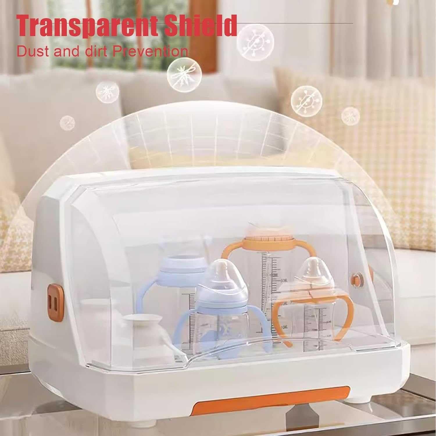 GLDWEY GLDWEY Desktop Cup Storage Rack Multi Functional,Baby Bottle Drying Rack, Portable Bottle Drying Rack, Space Saving Drying Rack for Baby Bottles, Baby Drying Rack with Cover