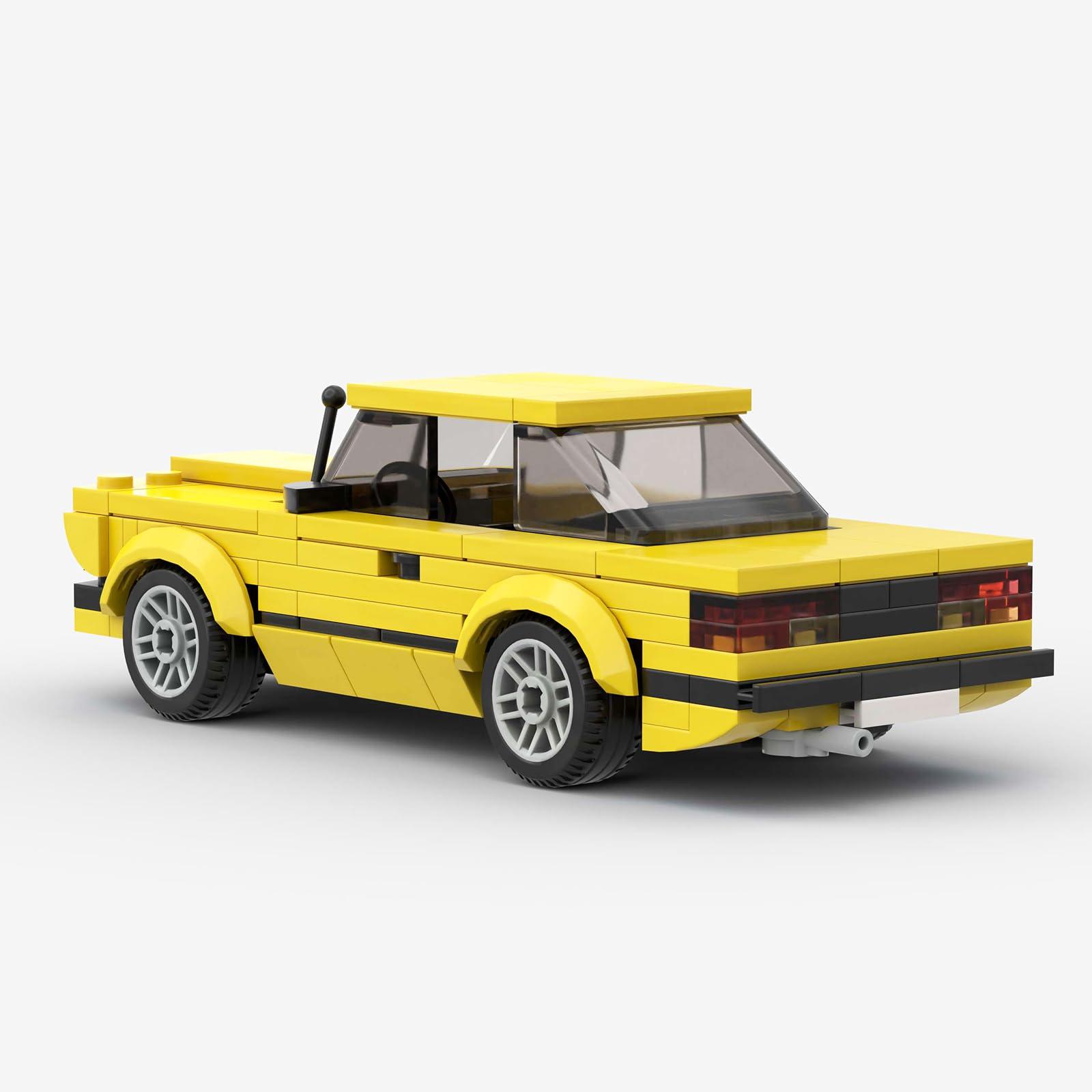 Dayouwang Yellow Sports Car MOC Building Blocks,Speed Champions Cars Toy Building Sets,City Vehicle DIY Building Bricks for Kids and Adults-164 PCS