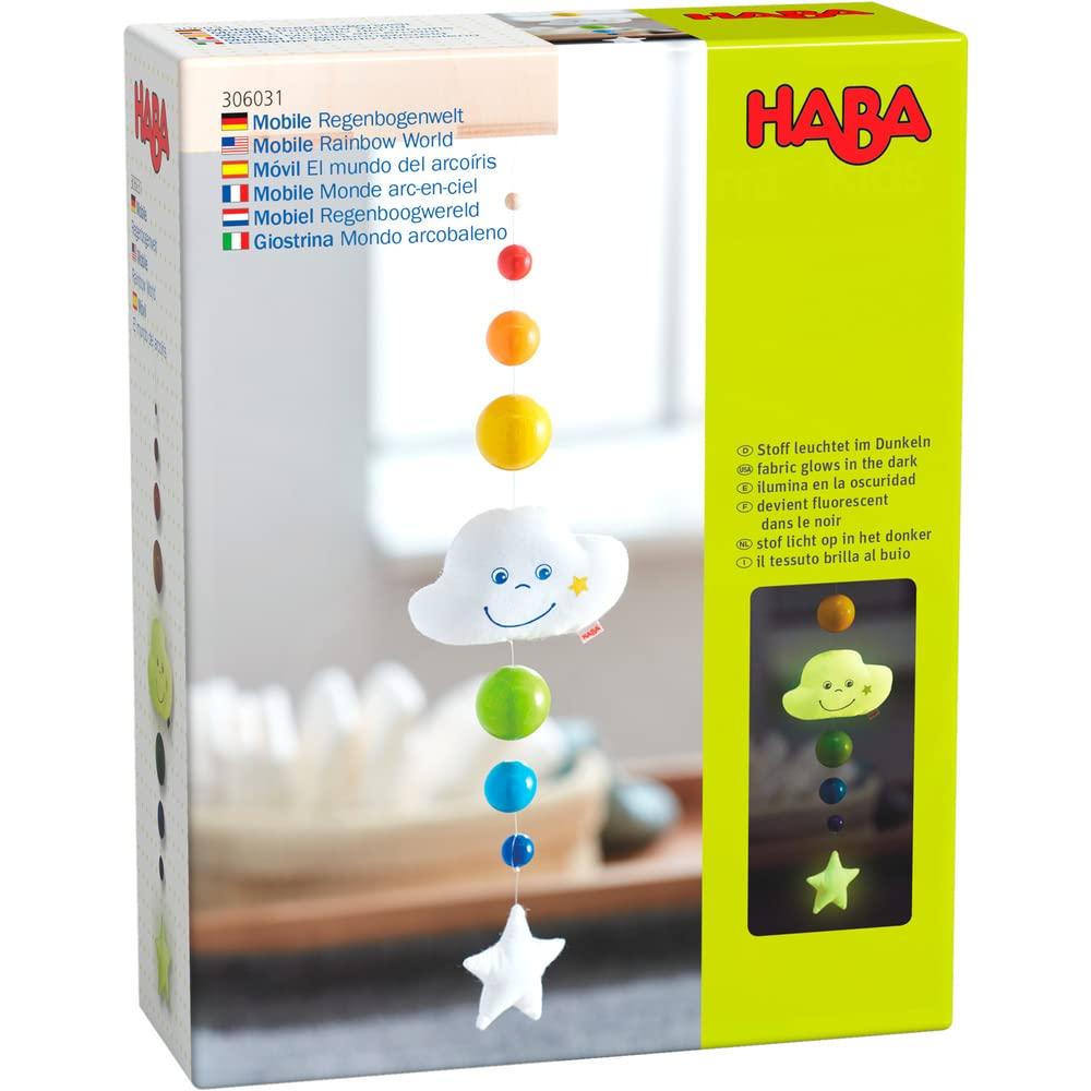 HABA HABA - Mobile Rainbow World Baby Toy, Multicolor (306031)