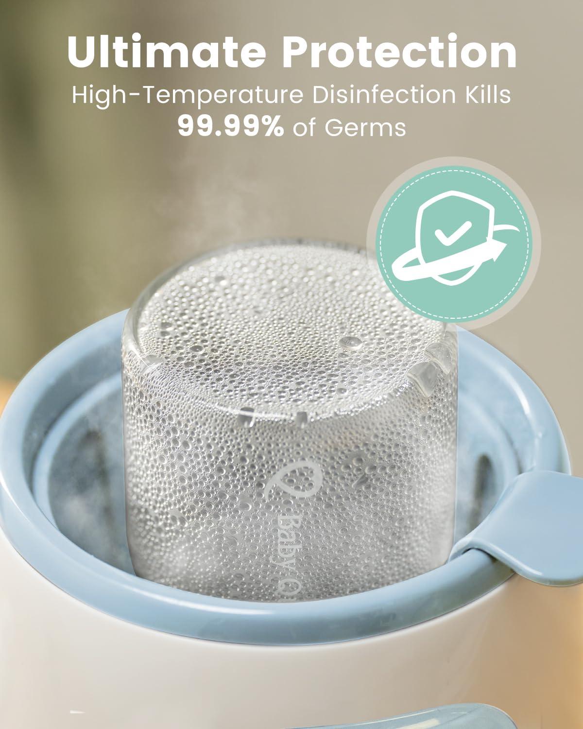 GROWNSY GROWNSY Bottle Warmer, 8-in-1 Fast Baby Milk Warmer with Timer for Breastmilk or Formula, Accurate Temperature Control, Multifunctional Baby Bottle Warmers for All Bottles- Blue