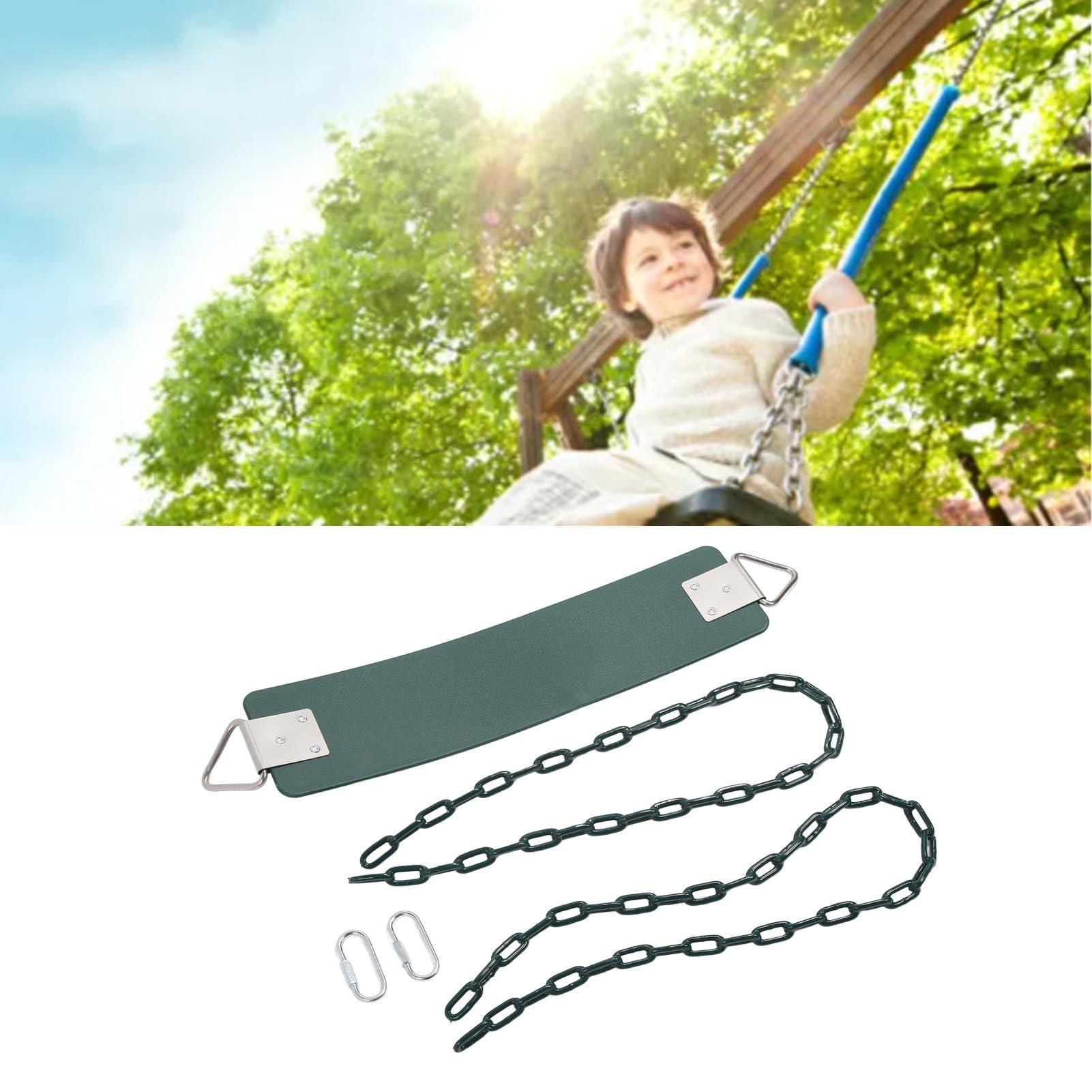 Leapiture Heavy Duty Swing Soft Board Swing Commercial Swing Set Industrial Swing Set Accessories Replacement for Kids Outdoors Playground Green Support 440.9lb