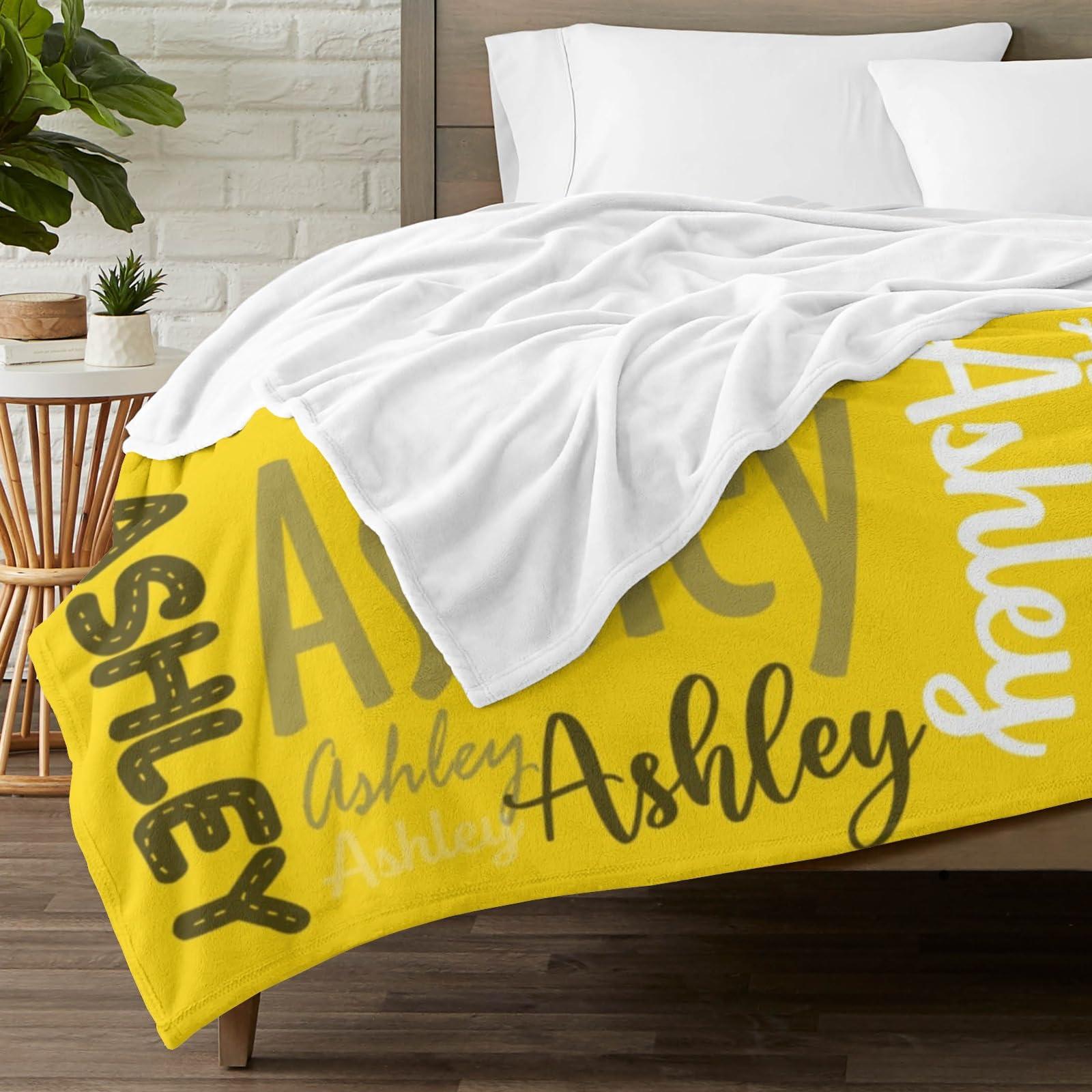 Dr.TOUGH Dr.TOUGH Personalized Blanket for Kids Baby Adults Custom Name Blankets Personalized Blanket with Name Gift for Christmas Birthday Valentines Day