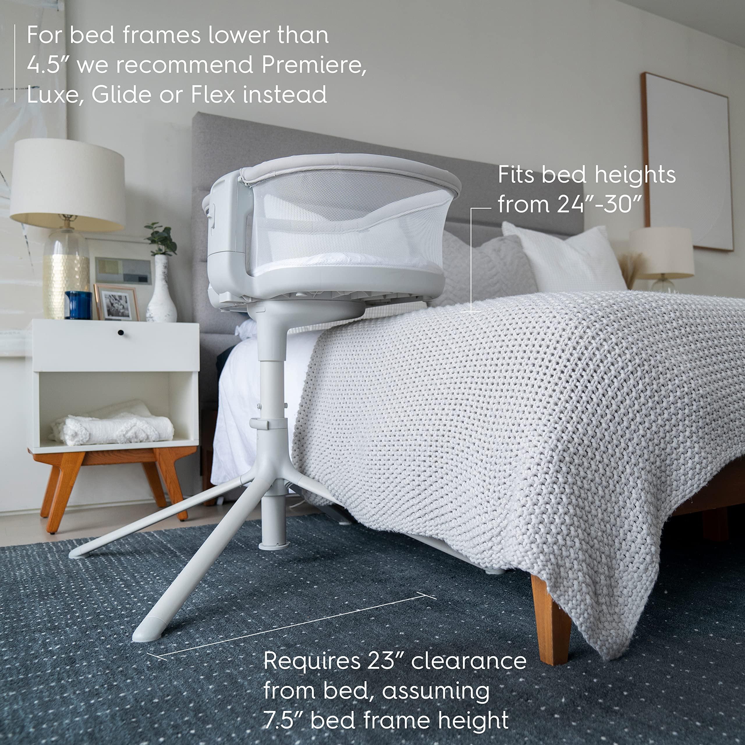 HALO HALO BassiNest Swivel Sleeper 3.0 Bedside Baby Bassinet with 360 Rotation, Adjustable Height, Breathable Mesh, Safe Close Sleeping, Lowering Wall for Easy Access, Feeding & C-Section Recovery