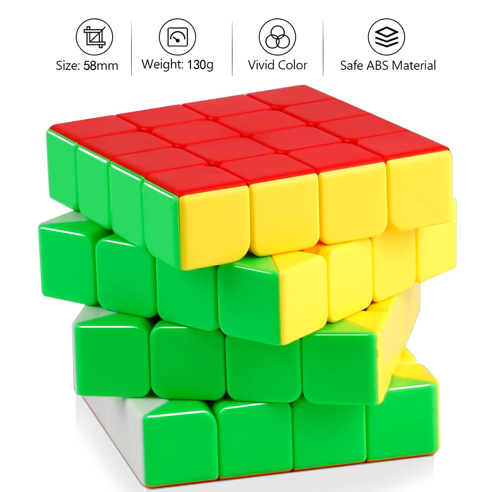 B&LHCX Speed Cube, Magic Cube 4x4x4 of B&LHCX are Easy Turning and Smooth Play Durable Cube Toys for Kids and Adults (2.28inches)