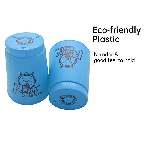 Kuiji Quick Stacks Cups Sports Stacking Cups Speed Training Game Classic Interactive Challenge Competition Party Toy Set of 12 with Carry Bag-Blue