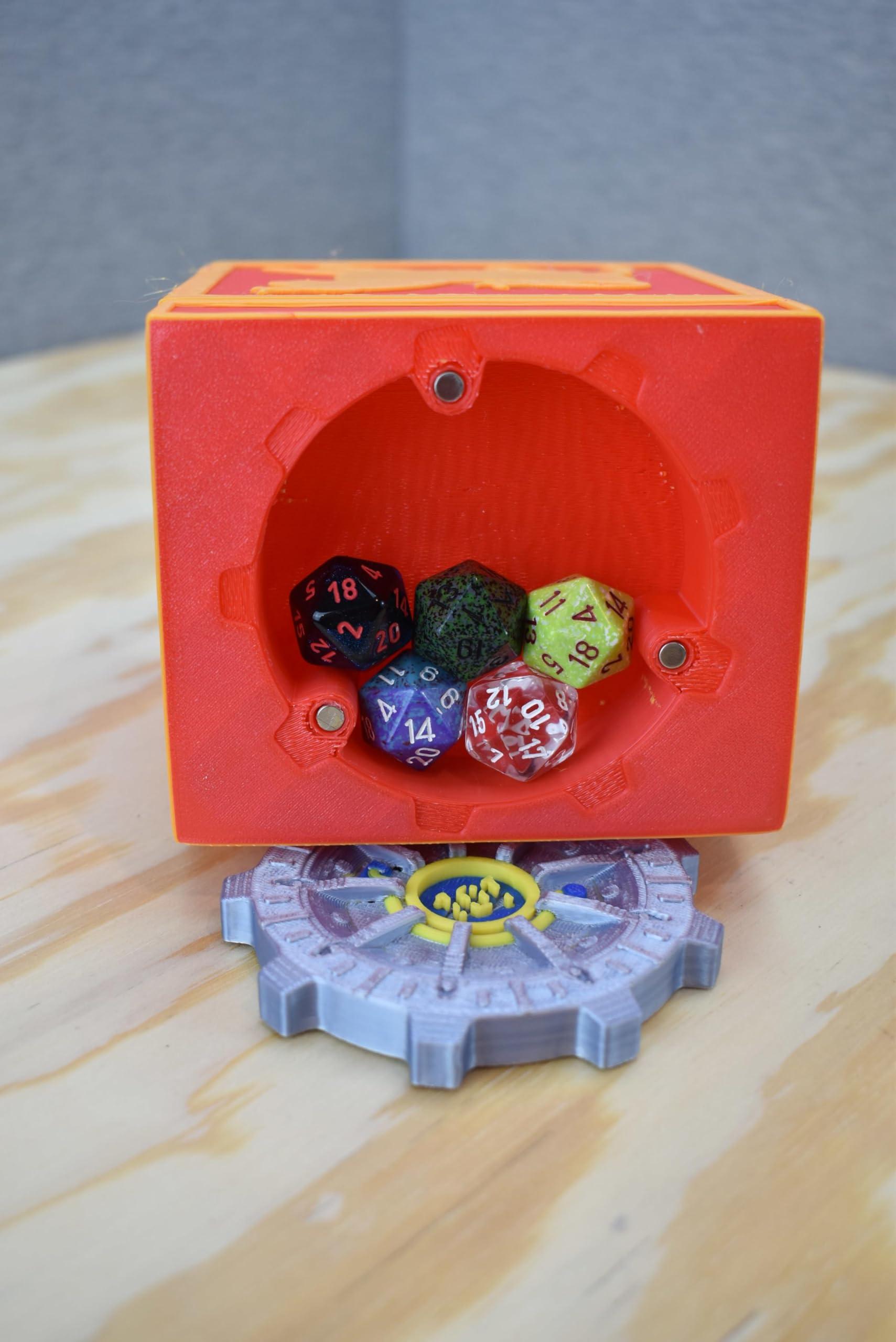 Generic Caesar\'s Legion Deck Box - MTG Deck Box and Dice Holder - Fallout Themed Deck Box - Vault Tec - Brotherhood of Steel (Non Black Wax Finish)