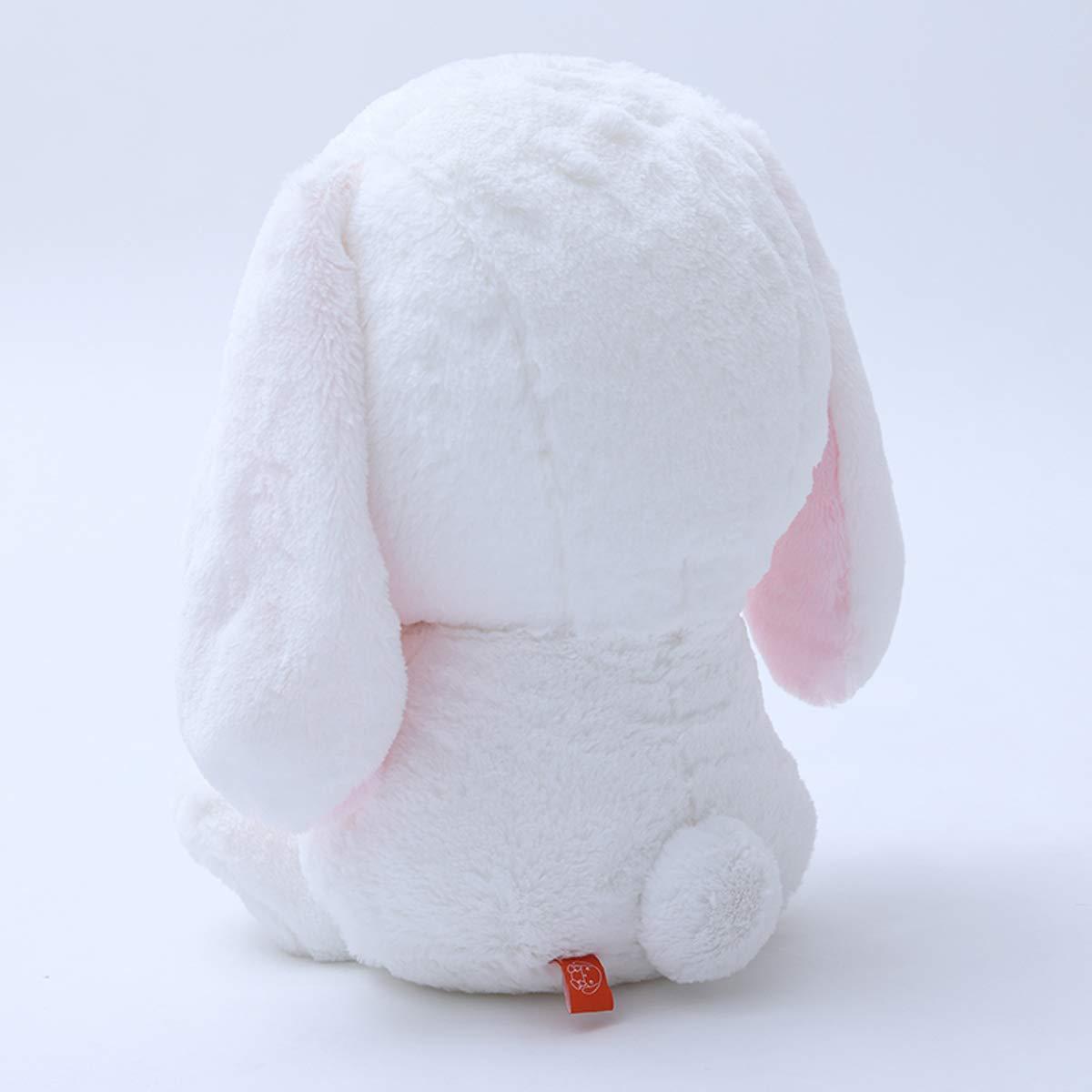 TOLLION TOLLION 25 inch Rabbit Stuffed Animals Plush Toy Soft Lop Eared Rabbit Baby Plushie Doll Easter Rabbit Cushion Toy Doll Bunny Plush Animal Doll,Best Birthday for The Children Kids(White)
