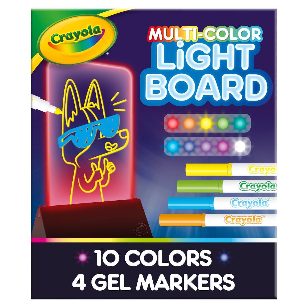 Crayola Crayola Multi-Color Light Board, Light Up Drawing Toy, Desk Toy, Doodle Pad, Glow Art, Gifts, Toys Boys & Girls, Ages 6, 7, 8