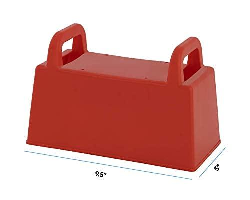 Superio Superio Snow Brick Maker Igloo Fort Block Form Outdoor Winter Snow Toys Sand Castle Building Kit for Adults and Kids Sandbox, Beach, Sand Toys (Red, 6)