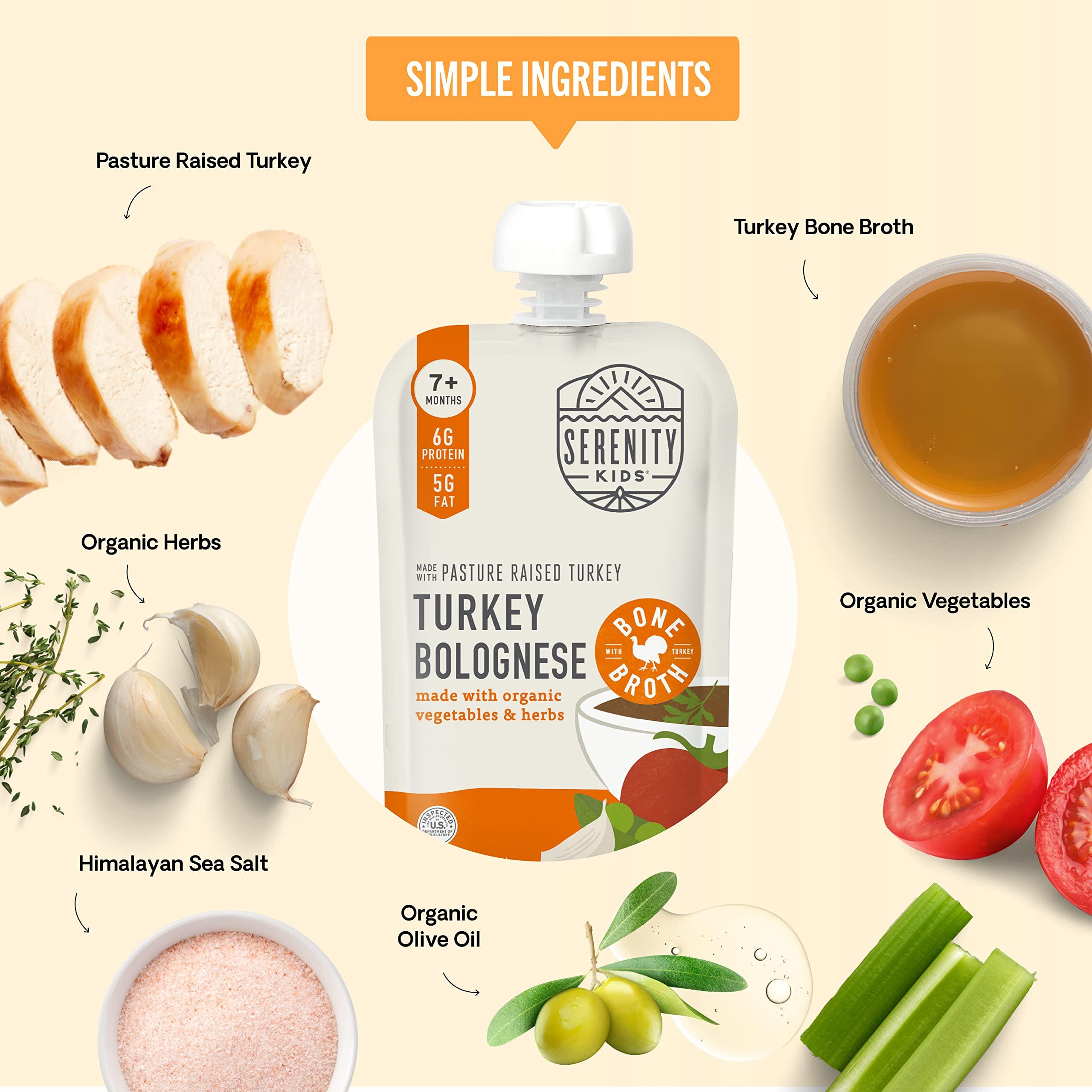 Serenity Kids Serenity Kids 7+ Months Bone Broth and World Explorer Meats Variety Pack Baby Food Bundle | Bone Broth and World Explorer Meat Pouches Variety Pack (42 count)