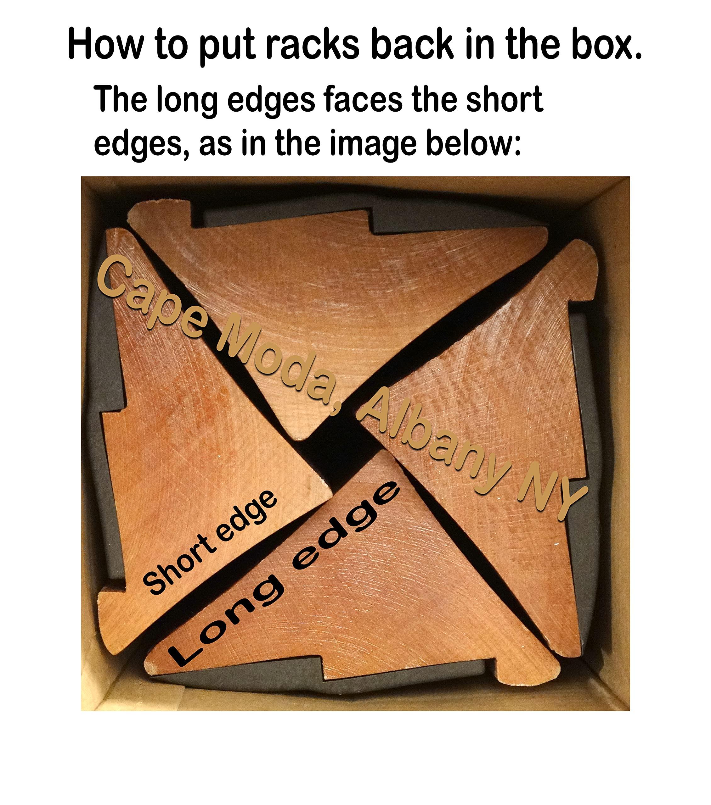 Balgin Cape Moda Large 16.7" Wooden Turkish Rummy Tile Okey Game Set, Classic Design Handmade in Istanbul, and Inspected by Cape Moda in Albany NY (Solid Wood Rummy Okey Set, Large), with Basic Instructions