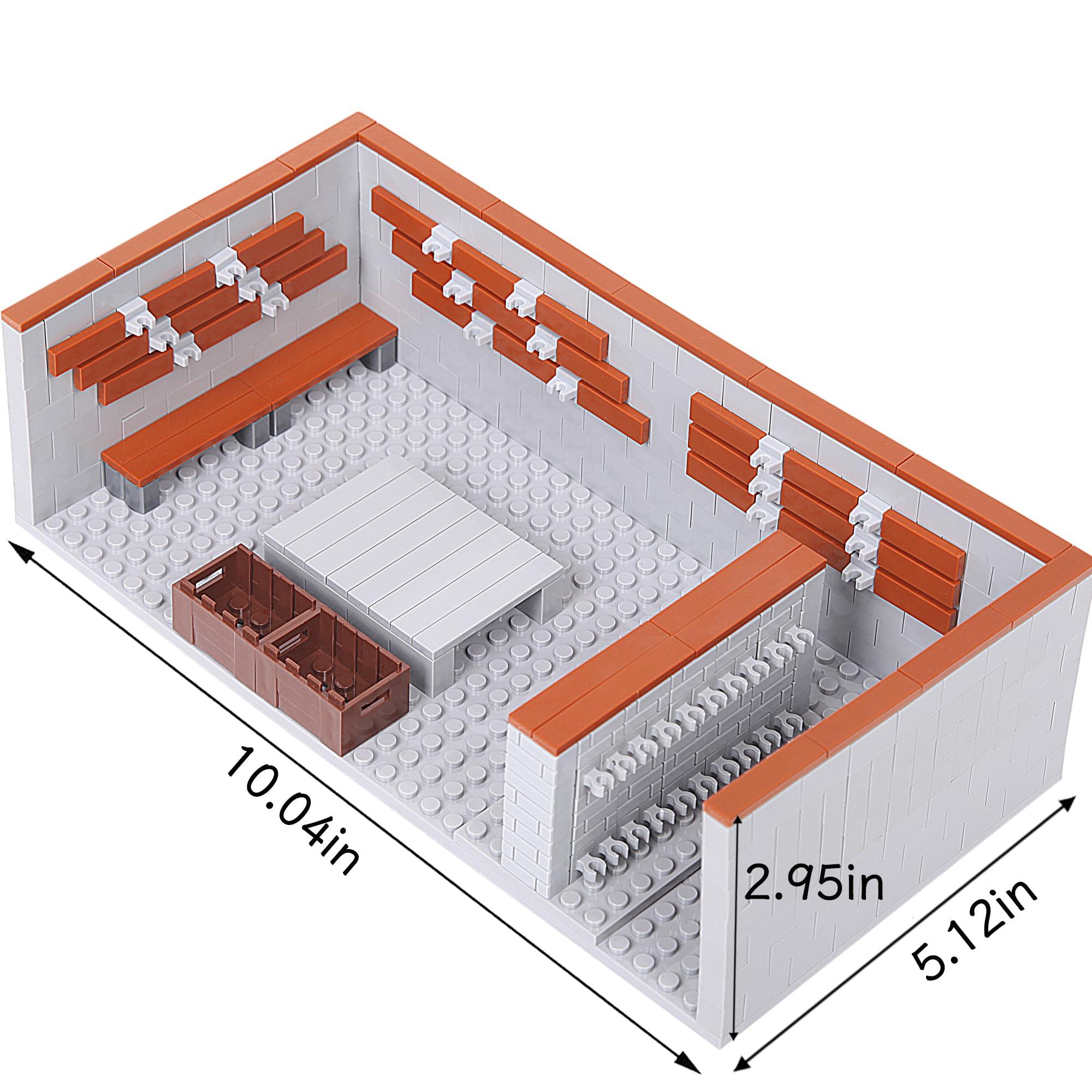 FANLANTEE Military Base Army Base Building Blocks Sets WW2 Battle Brick Armory Swat Team Weapons Pack Toys Compatible with Major Brands Bricks(568 Pcs)