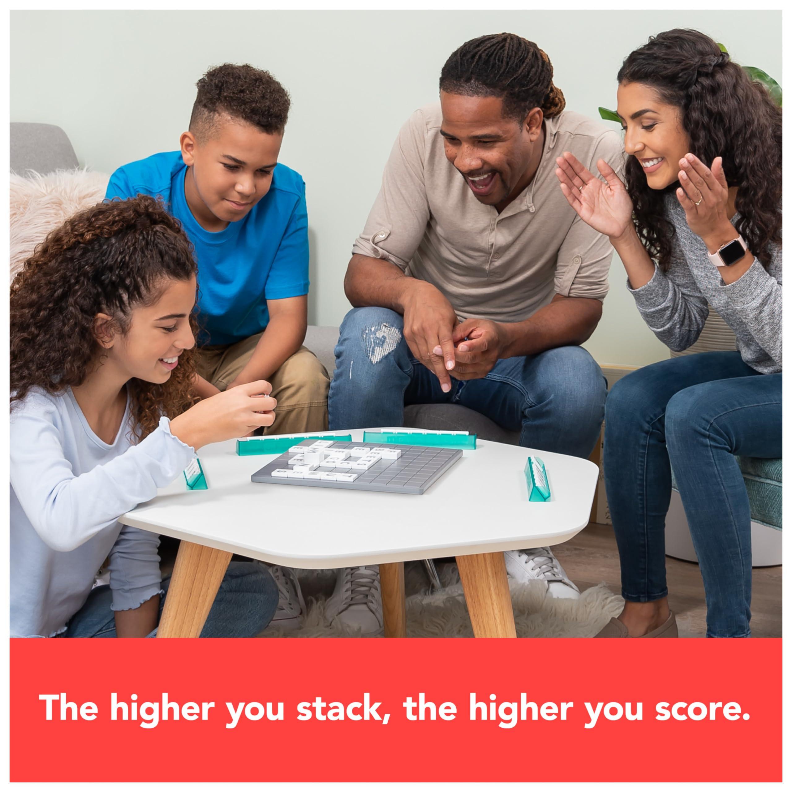 Spin Master Games Spin Master Games, Upwords, The Stackable Word Game: 2023 Edition, Includes Rotating Board & Letter Tiles, Classic Crossword Activity for Kids & Family, 3-6 Players, for Ages 8+