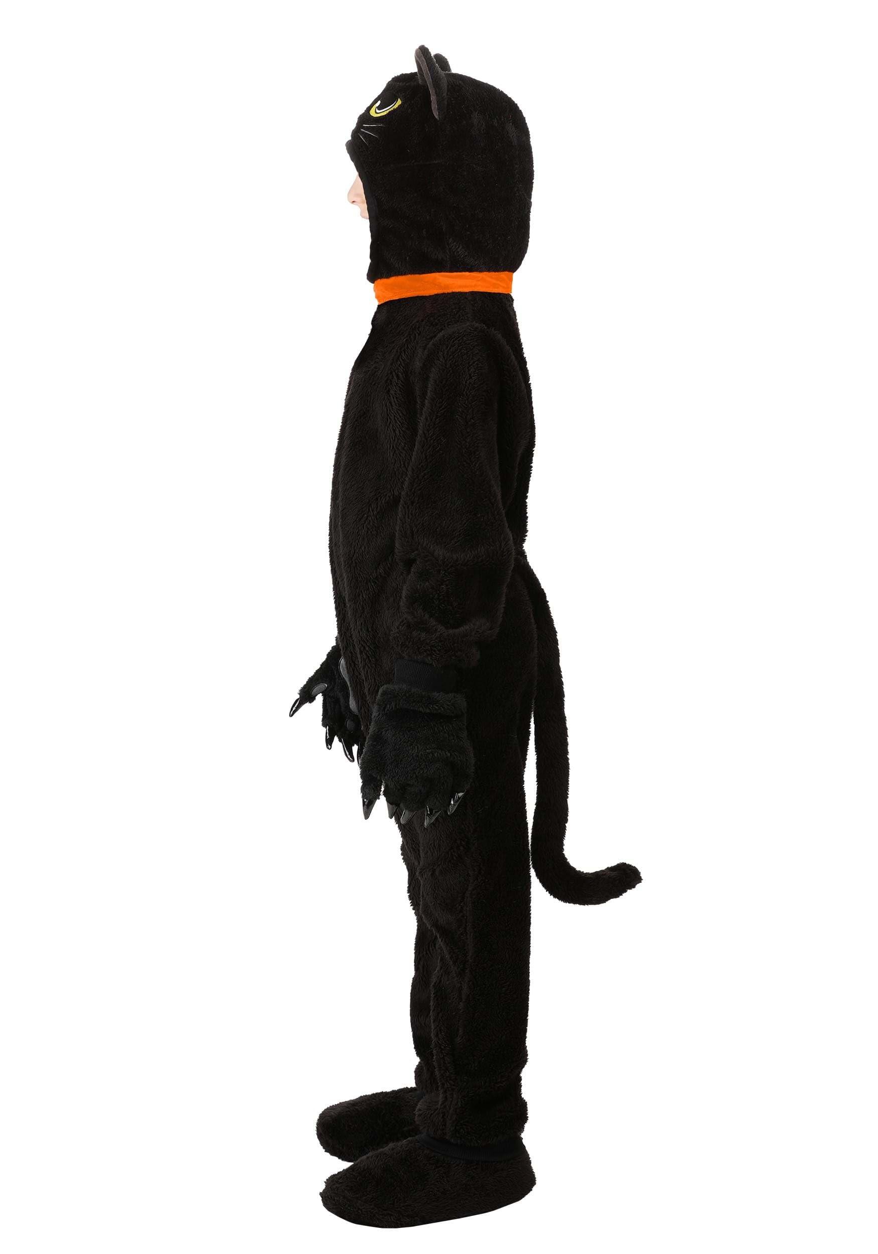 Fun Costumes Kids Thackery Binx Costume | Disney Hocus Pocus Thackery Binx Black Cat Costumes for Children X-Large