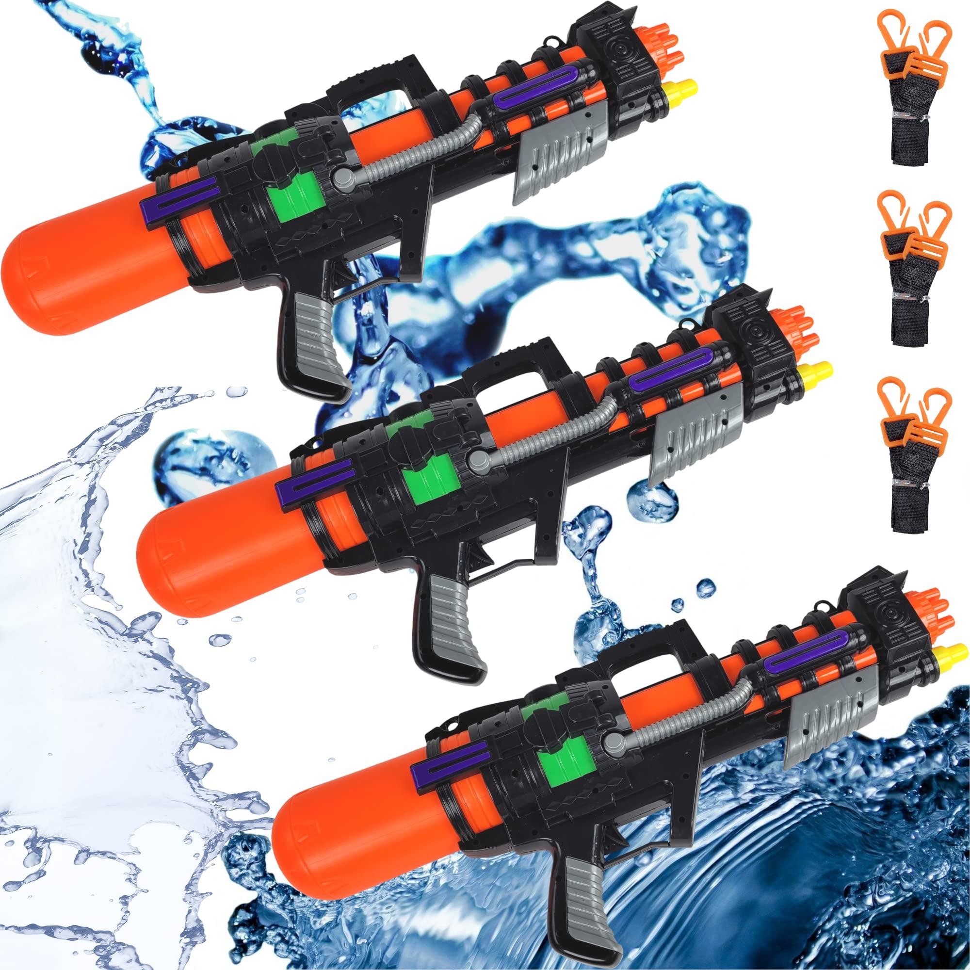 Zillywood 3 Pack 22\" Large Water Guns for Kids, High Capacity Super Squirt Gun Water Soaker Blaster - Big Size Long Shooting Range Water Gun for Boys Girls and Adults Outdoor Summer Water Toys (3 Pack)