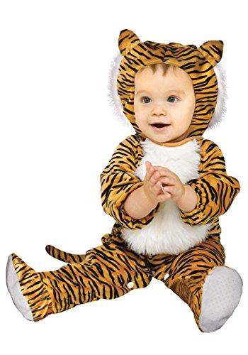 Fun World Fun World Costumes Baby's Cuddly Tiger Toddler Costume, Orange/Black, One size fits 3T-4T