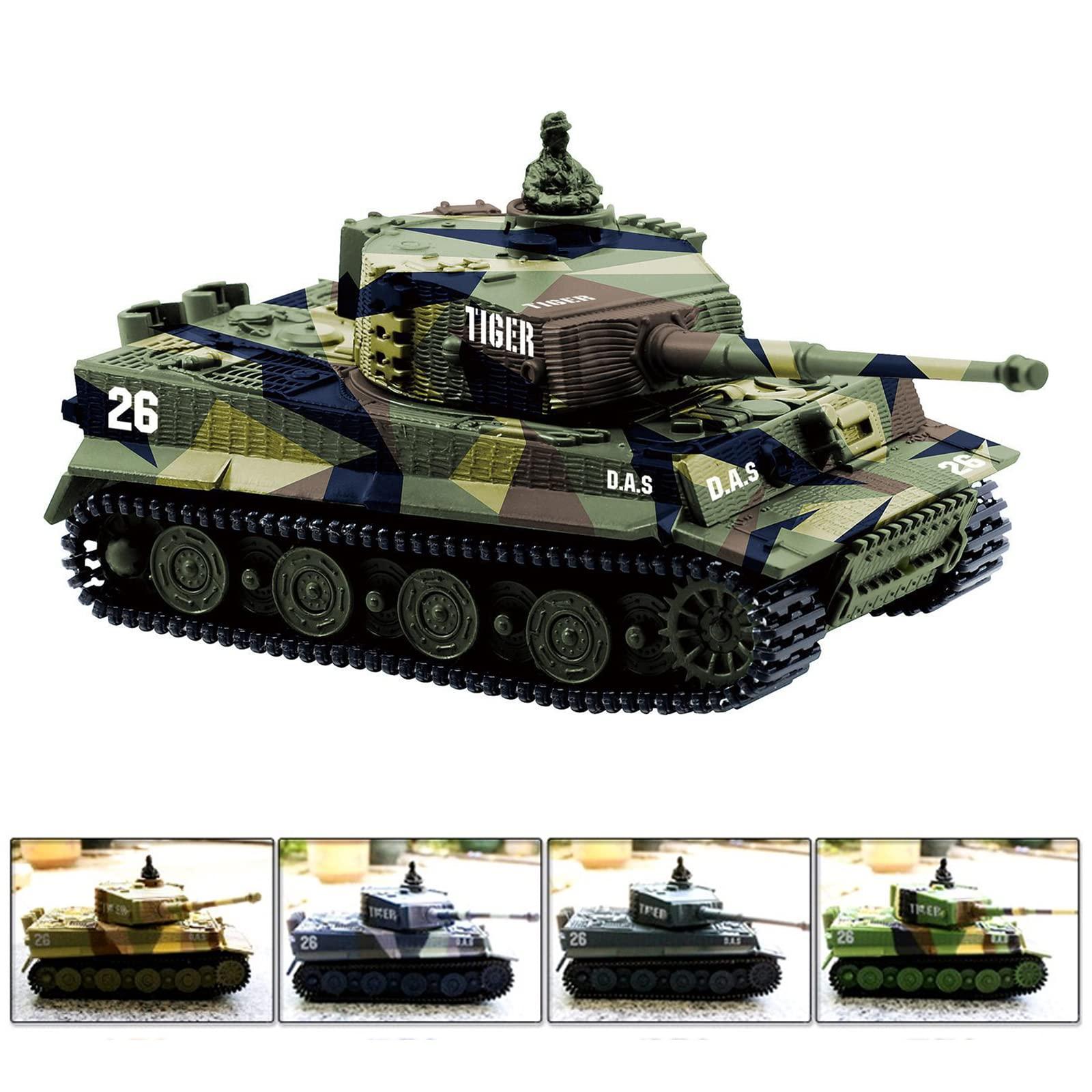Cheerwing Cheerwing 1:72 German Tiger I Panzer Tank Remote Control Mini RC Tank with Rotating Turret and Sound
