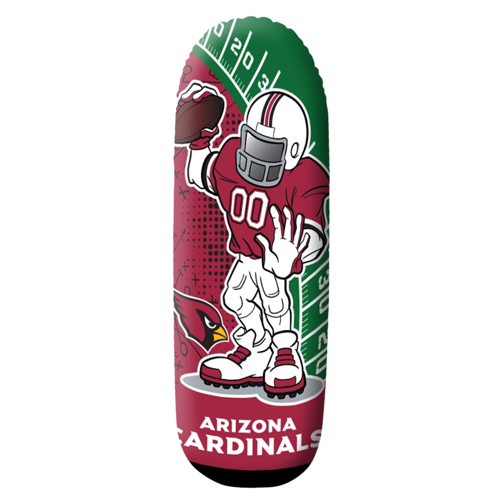 Fremont Die Fremont Die NFL Arizona Cardinals Bop Bag Inflatable Tackle Buddy Punching Bag, Rookie: 36\" Tall, Team Colors