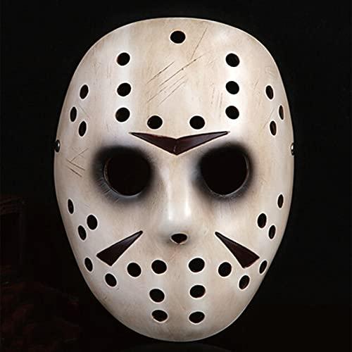 Hewufo Resin Hockey Mask Murder Killer Costume Cosplay Replica