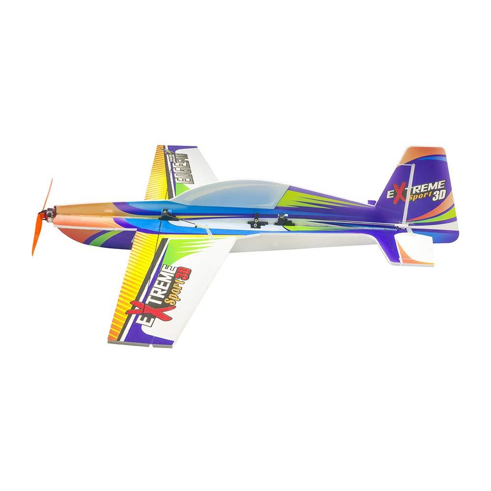 Viloga Viloga RC Plane Kit PP Foam Airplane, 710mm Xtreme Sports Airplane Model Kit to Build, 3D Aerobatic Airplane for Adults Outdoor Fly (KIT+Motor+Servos+6CH Receive RX445(FRSKY D16))