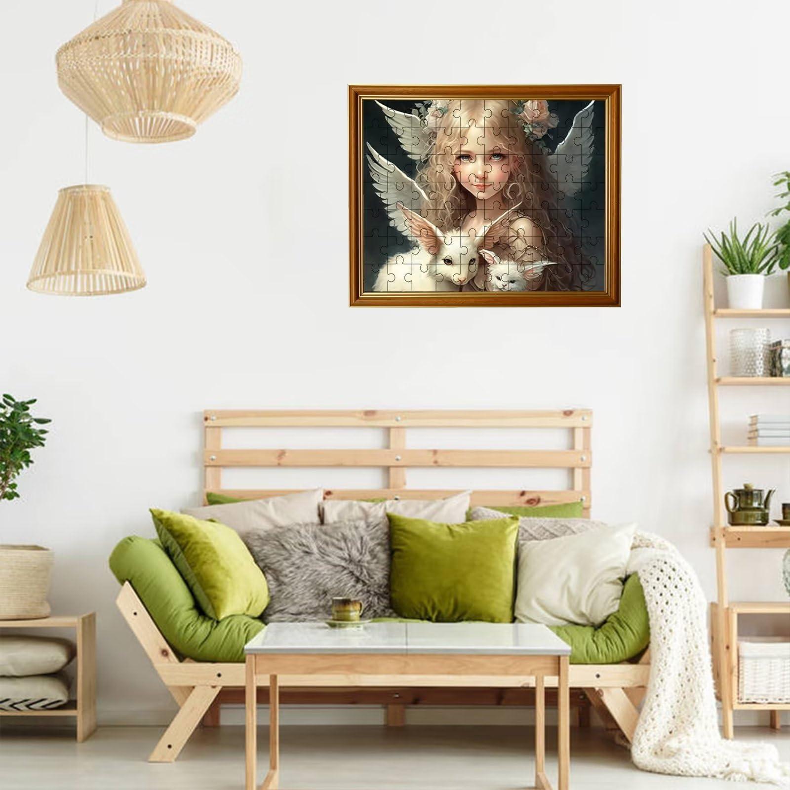 Hothostl Adult Friend 70 Pieces Wooden Puzzle - Terrorist Sharks - Cognitive Sensory Family Leisure & Educational Toys (Unique Decorative Gift)