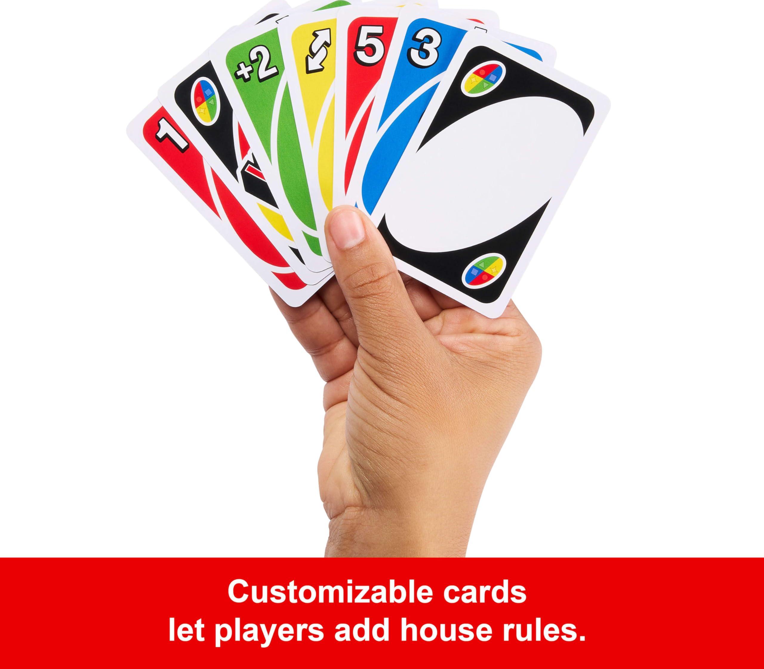 Mattel Games Mattel Games UNO Card Game in a Collectible Storage Tin for Kids, Adults, Families, Parties & Travel, 2 to 10 Players (Amazon Exclusive)