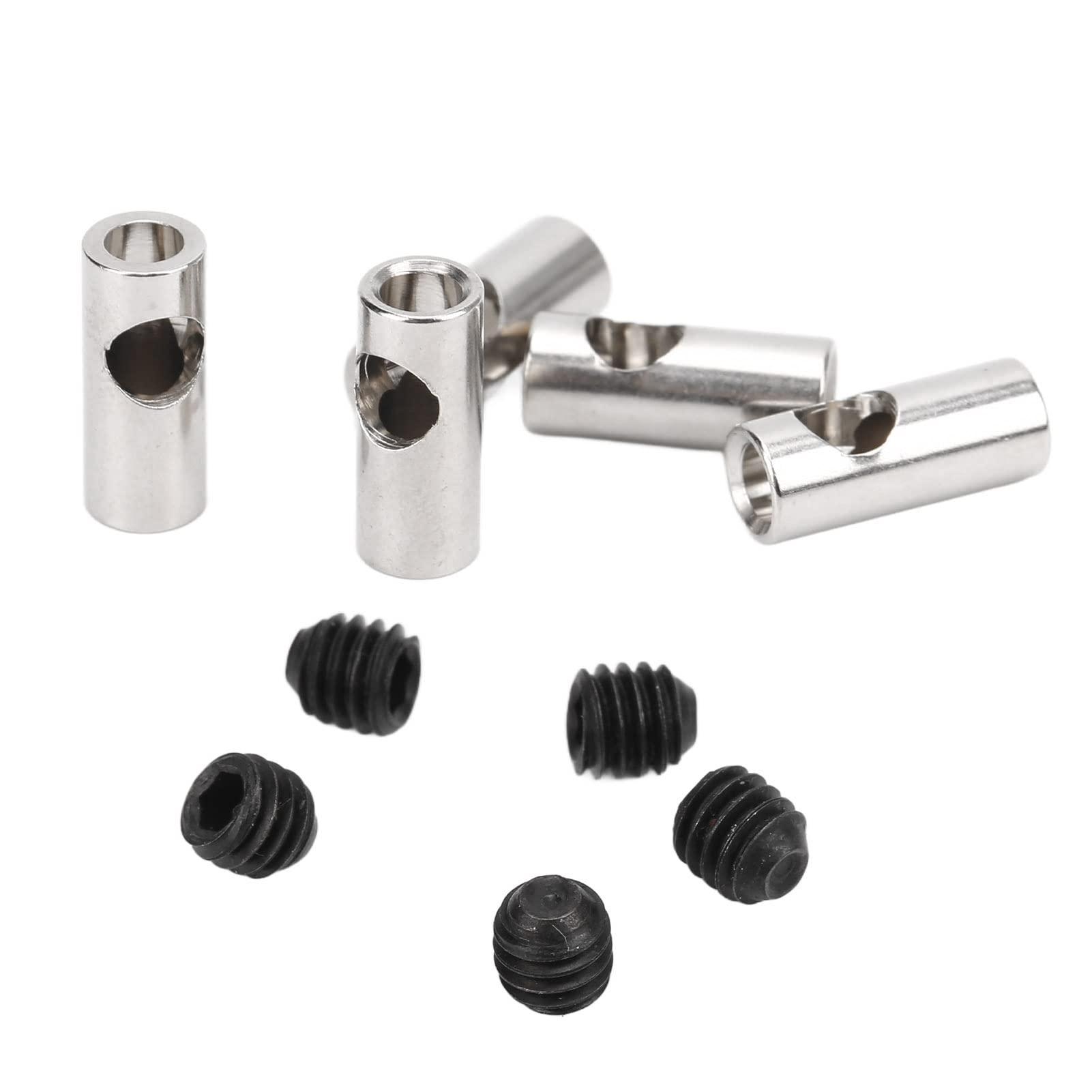 Dilwe Dilwe RC Motor Shaft Adapter, 3.17mm to 5mm Pinion Reducer Sleeve Adapter Stainless Steel Shaft Adapter Motor Axle Change Over RC Accessories for Converting RC Motor 3650 550 540 Pinion Gears