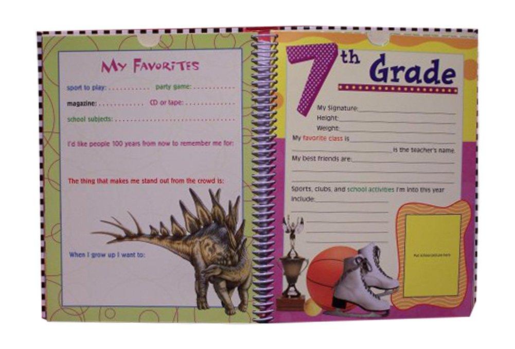 New Seasons Deluxe School Memories Keepsake Photo Album Scrapbook from Preschool Through 12th Grade