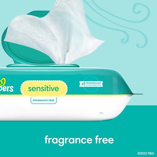 Pampers Pampers Easy Ups Bluey Pull On Training Pants Boys and Girls, 3T-4T, 124 Count with Sensitive Water Based Baby Wipes 4X Pop-Top Packs (336 Count)