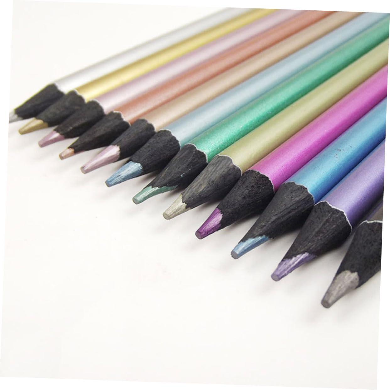 Vaguelly Vaguelly 3 Sets Colored Lead Paint Marker Graphite Pencils Colored Charcoal Pencils Art Craft Pencils 12 Colors Pencils Color Pencils Colored Pencils Coloring Pencil Colorful Wooden