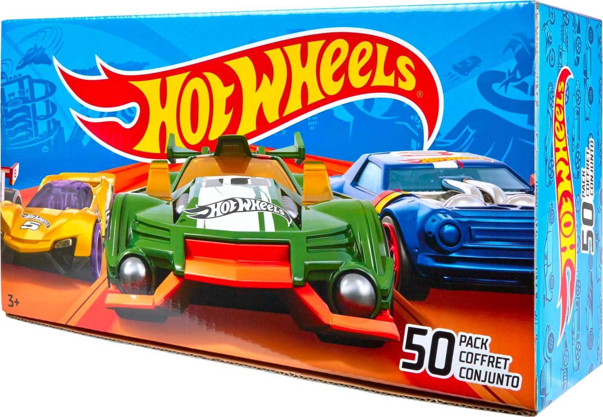 Hot Wheels Hot Wheels Toy Trucks & Cars, 50-Pack, Set of 50 1:64 Scale Individually Packaged Vehicles, Instant Collection (Styles May Vary) (Amazon Exclusive)