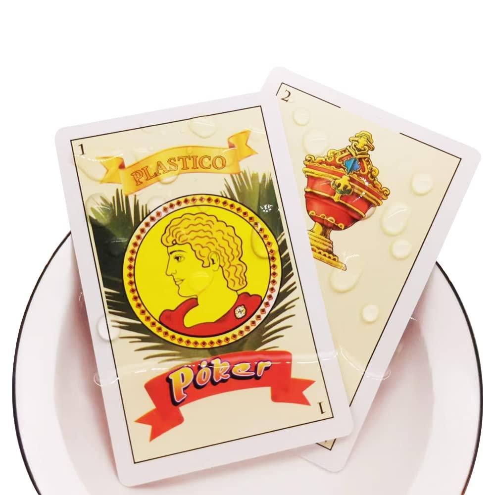 CDBXRA 2 Decks Spanish Playing Cards Cartas Espaolas, Baraja Espaola, Briscas Cards Puerto Rico, Mexican Playing Cards, Plastico Spanish Cards, Barajas Espanolas Plasticas(with Playing Card Boxes)