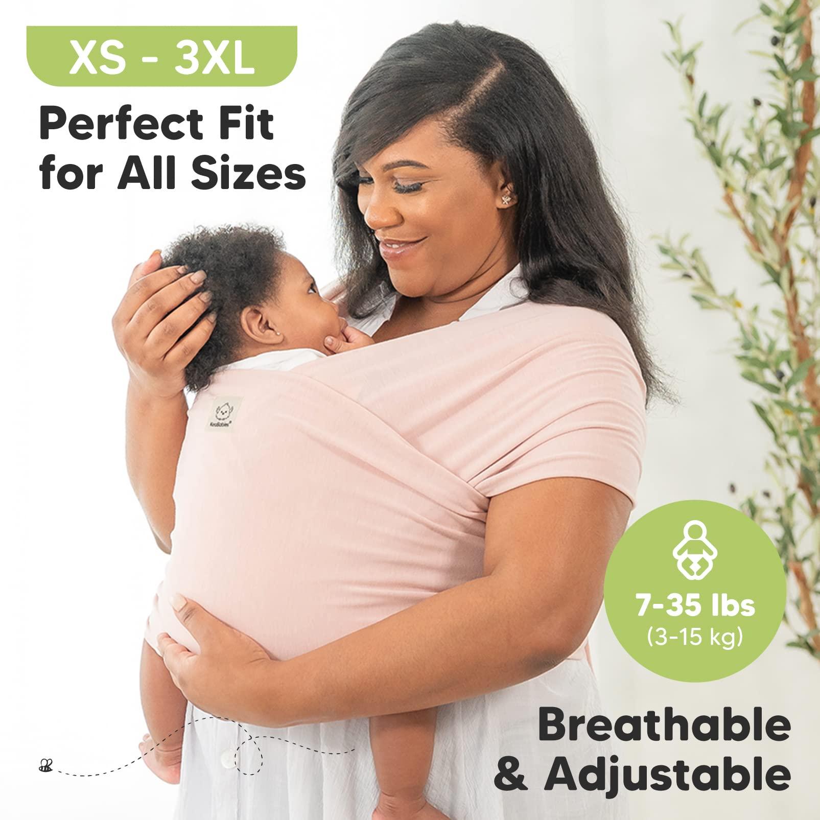 KeaBabies KeaBabies Baby Wraps Carrier, D-Lite Baby Wrap & Baby Wrap Carrier - Easy-Wearing - All in 1 Original Breathable Baby Sling - Adjustable Baby Sling Carrier, Lightweight,Hands Free Baby Carrier Sling