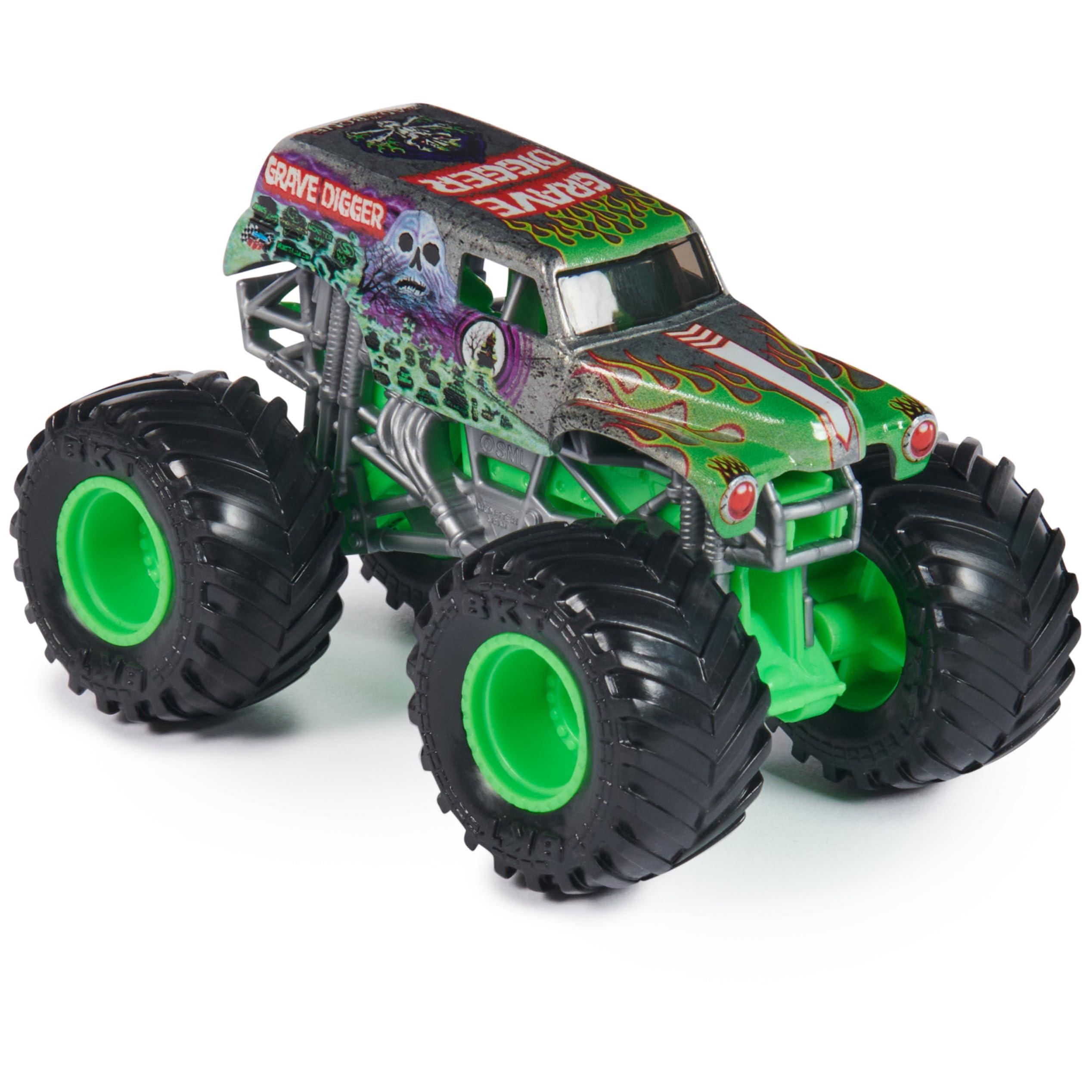 Monster Jam Monster Jam, Official Grave Digger Monster Truck, Die-Cast Vehicle, 1:64 Scale, Kids Toys for Boys Ages 3 and up
