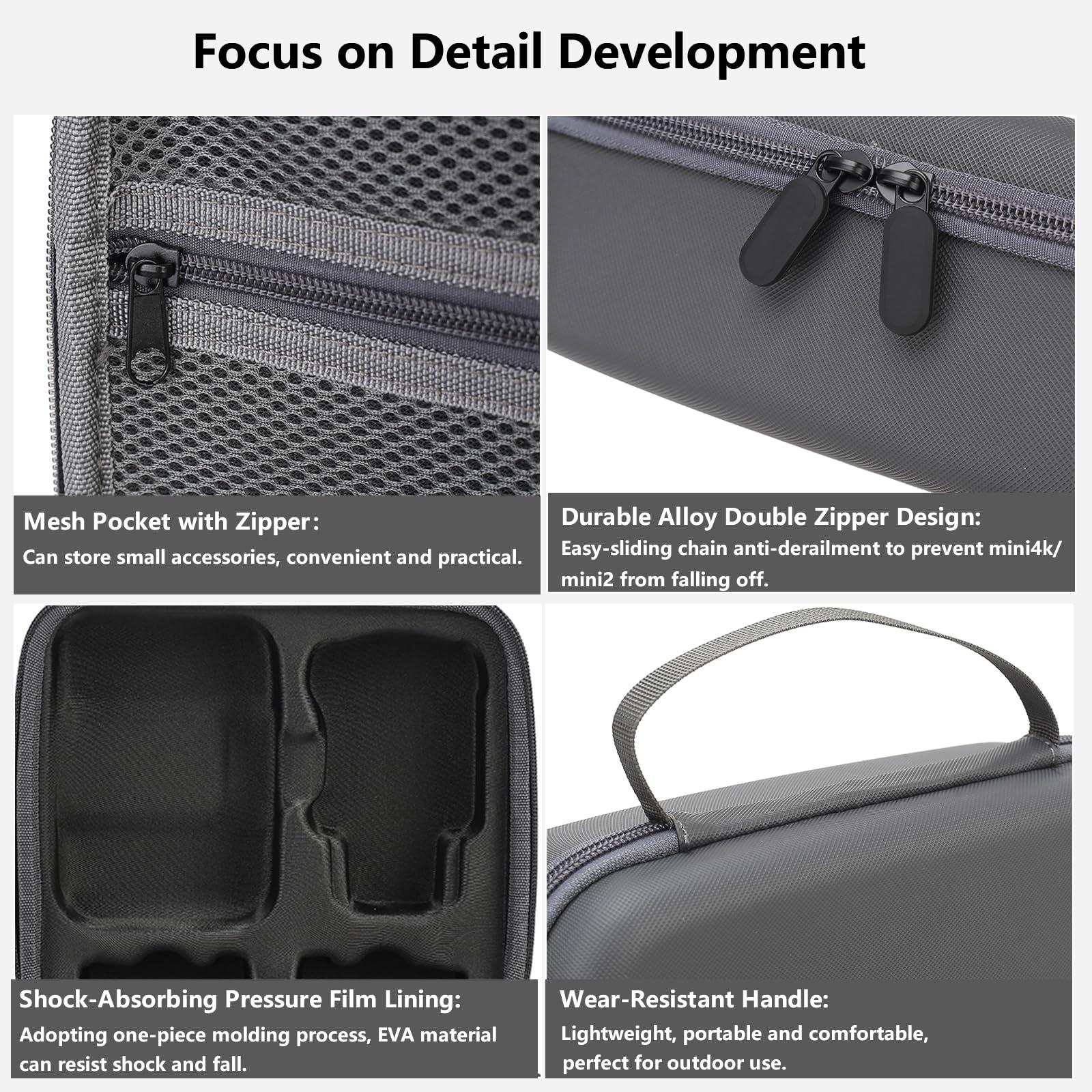 Flyekist Flyekist Storage Bag for DJI Mini 4K/Mini 2/Mini 2 SE-Newest Mini 4K,Mini 2, Mini 2 SE Drone Case Hard Shell Travel Carrying case Compatible with DJI Mini 4K/Mini 2/Mini 2 SE Drone and Accessories