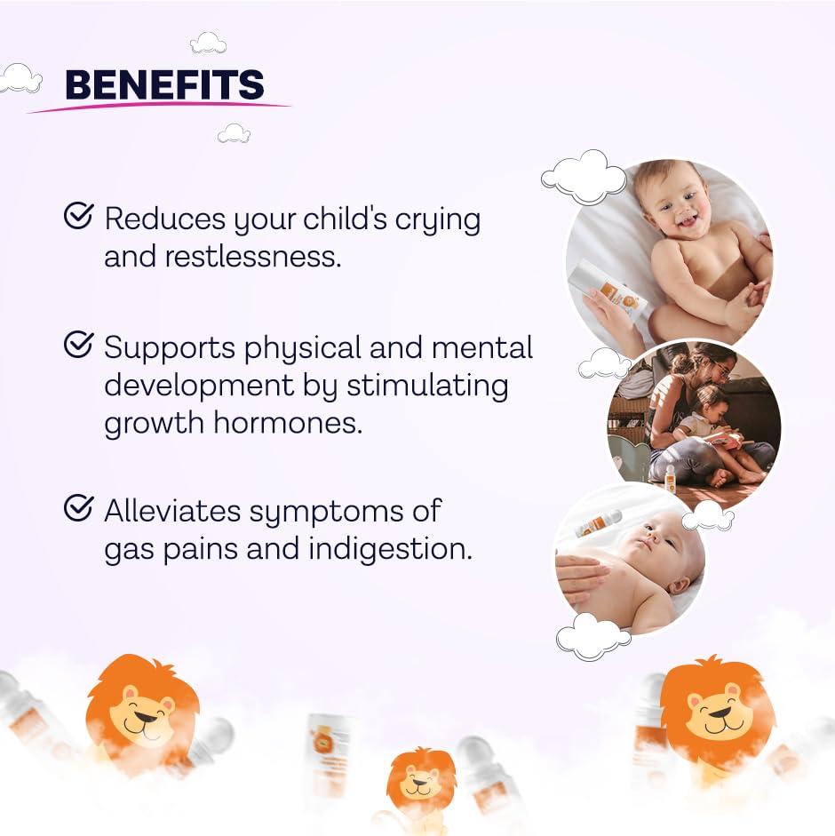 Clinikid Clinikid Calming Baby Massage Oil, Soothing and Calming Baby Lotion, Helps Relaxation for Newborn, 2.02 Fl Oz (2)