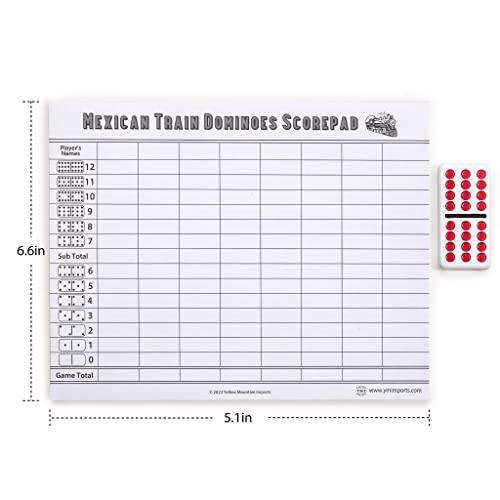Yellow Mountain Imports Yellow Mountain Imports Mexican Train Dominoes Scorepad - 50 Sheets