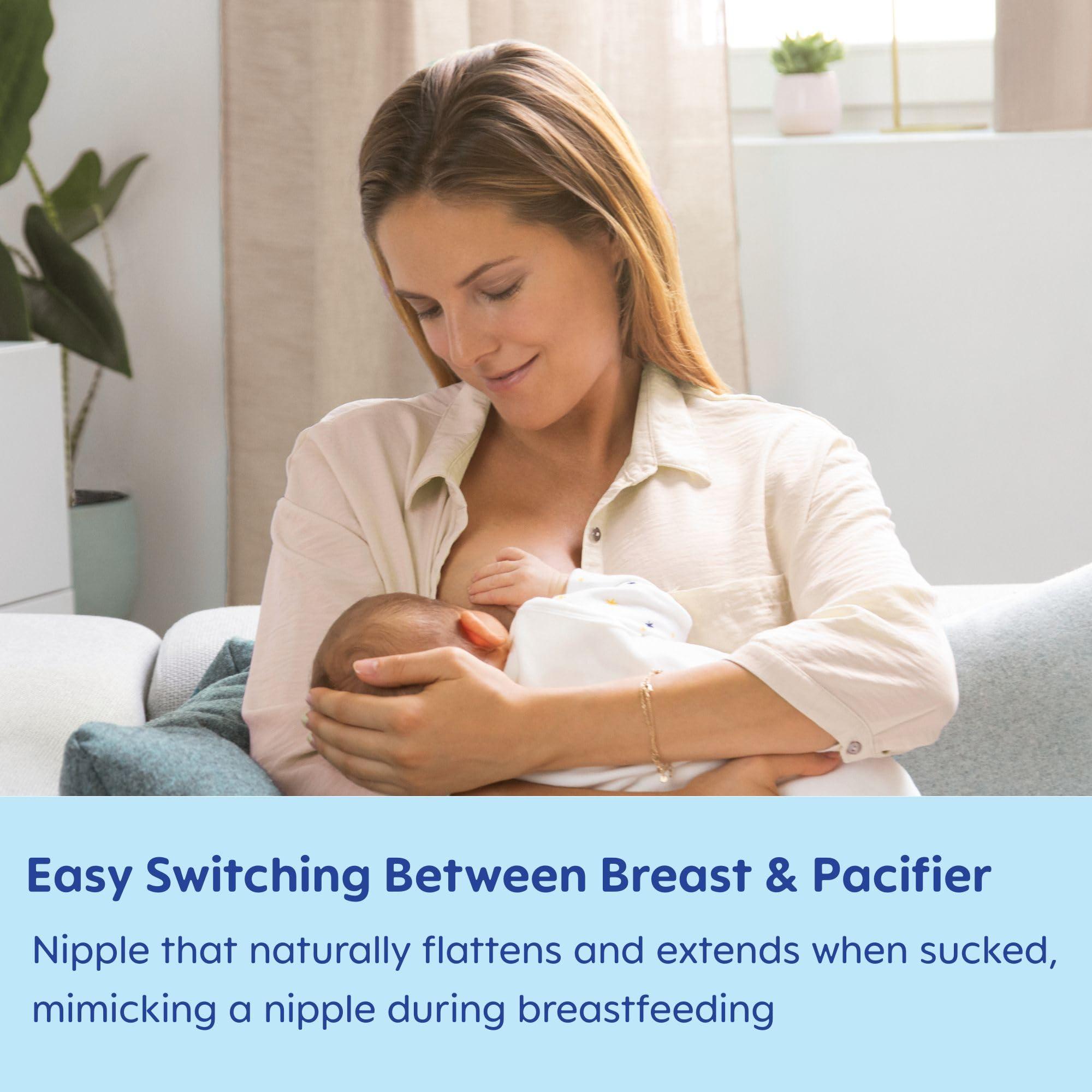 MAM MAM Original Start Matte Newborn Baby Pacifier, Best Pacifier for Breastfed Babies, Sterilizer Case, Unisex, 0-3 Months (Pack of 2)