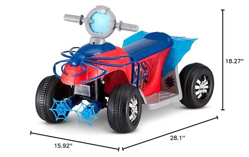 Kid Trax Kid Trax Toddler Marvel's Spider-Man Premium Toddler Quad Ride-On, Kids 18-30 Months, 6V Battery and Charger Included, Max Weight 44 lbs, Red