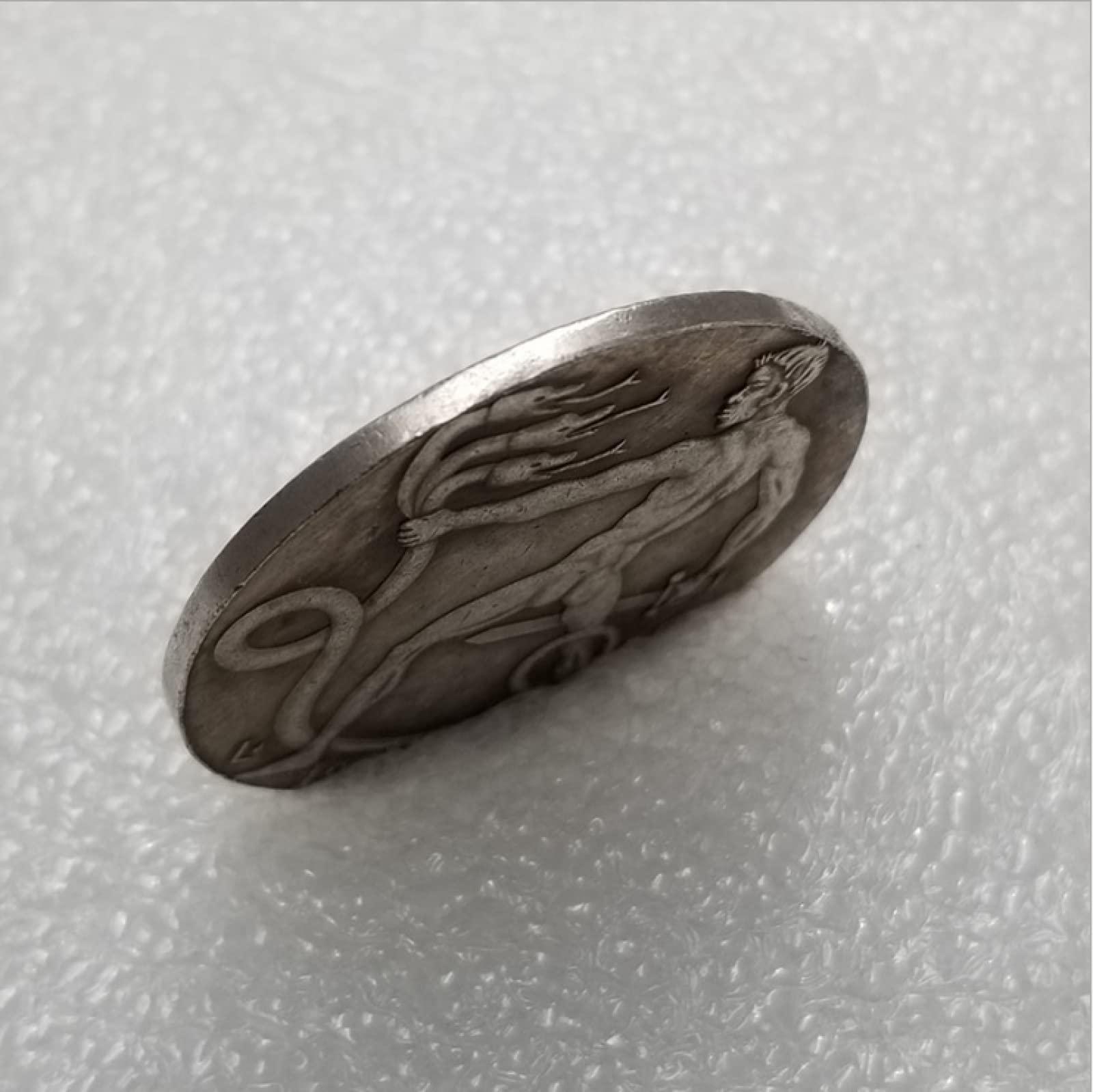 WSGB WSGB German Coin Three-Headed Snake and Sword Coin Gift Three-Headed Snake and Sword Coin Souvenir Lucky Coin