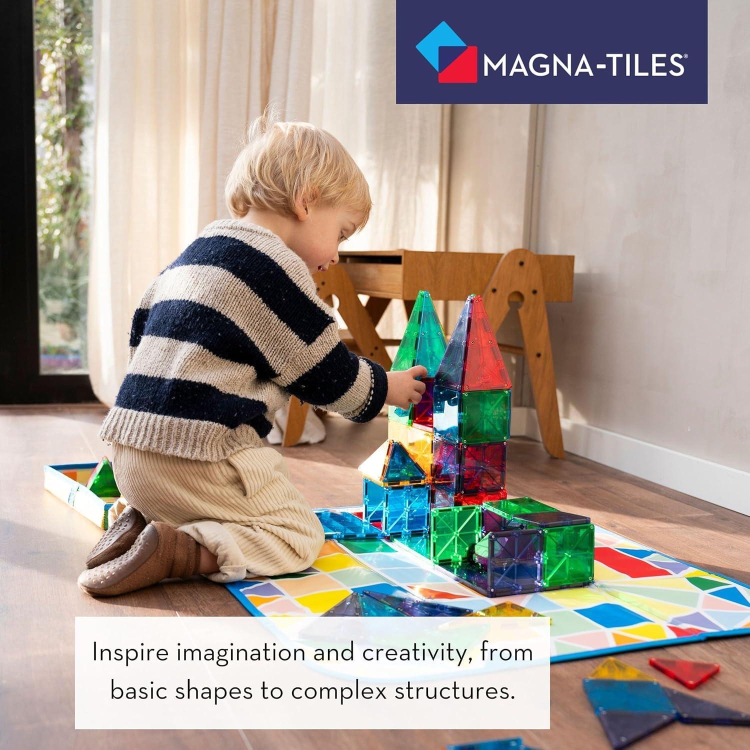 Magna Tiles MAGNA-TILES Classic 100-Piece Magnetic Construction Set, The ORIGINAL Magnetic Building Brand
