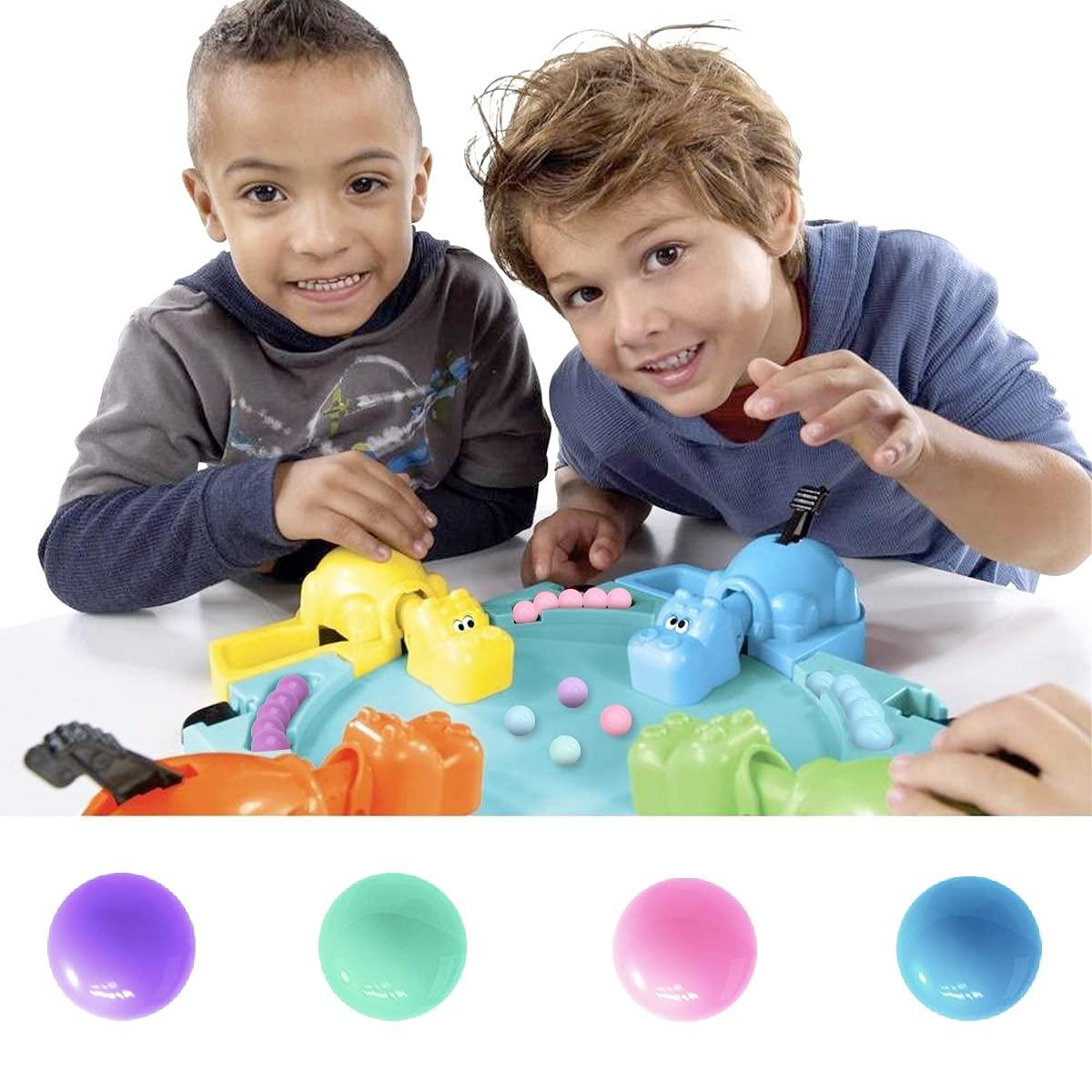 Hotusi Hotusi 80Pcs Game Replacement Marbles Balls Compatible with Hungry Hungry Hippos(4 Colors)