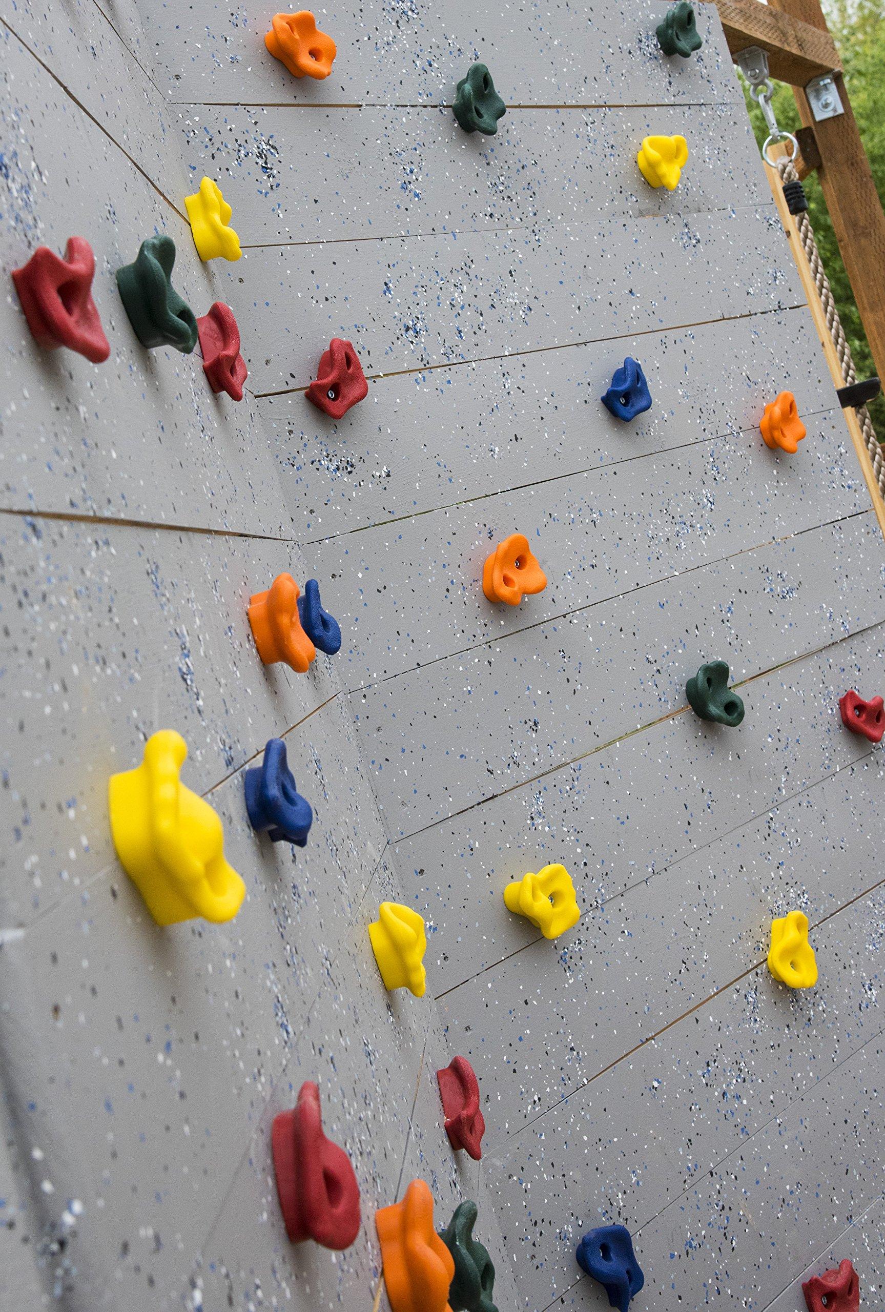 Squirrel Products Squirrel Products 20 Extra Large Deluxe Rock Climbing Holds with Mounting Hardware - DIY Rock Wall Comes with Mounting Hardware - Ages 3+